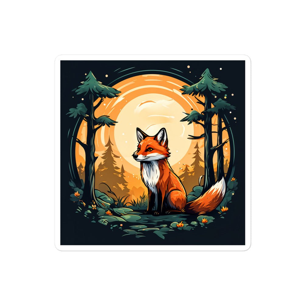 Fox In The Forest Bubble-free Stickers - Stickers - Discovery Co.