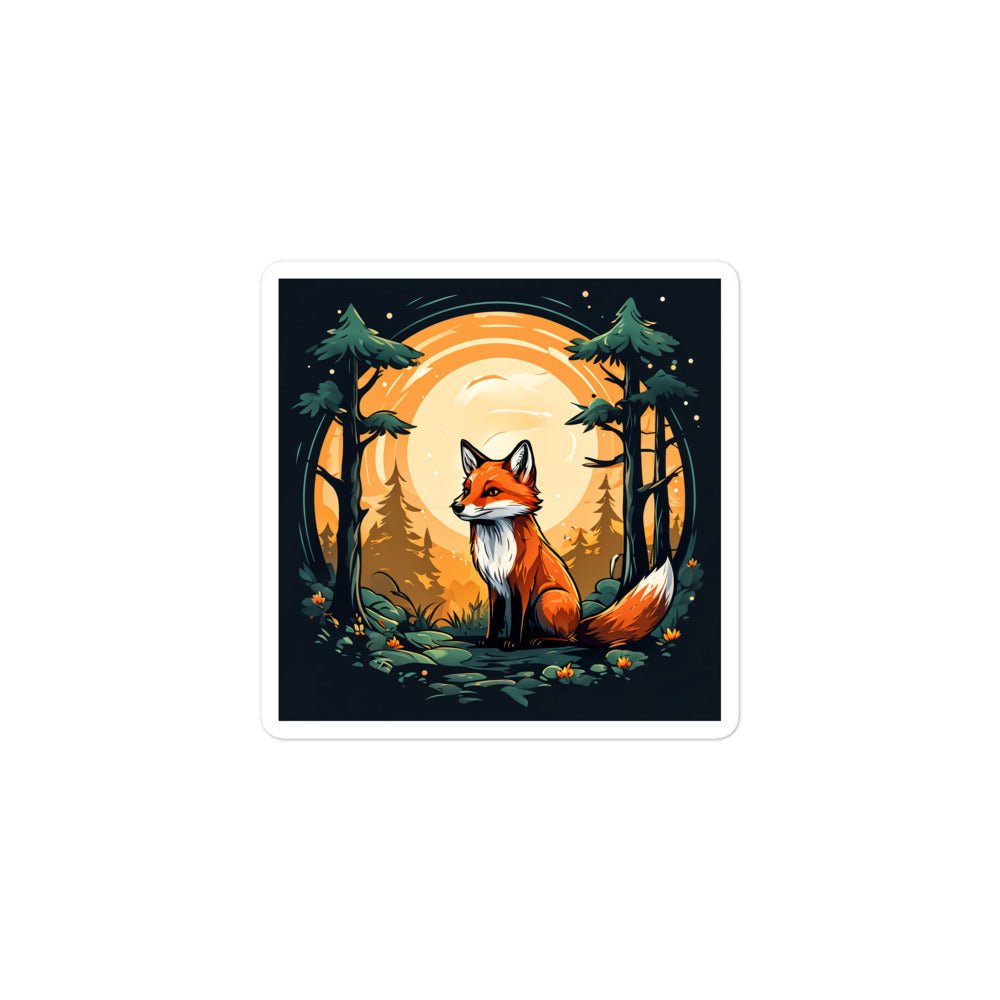 Fox In The Forest Bubble-free Stickers - Stickers - Discovery Co.