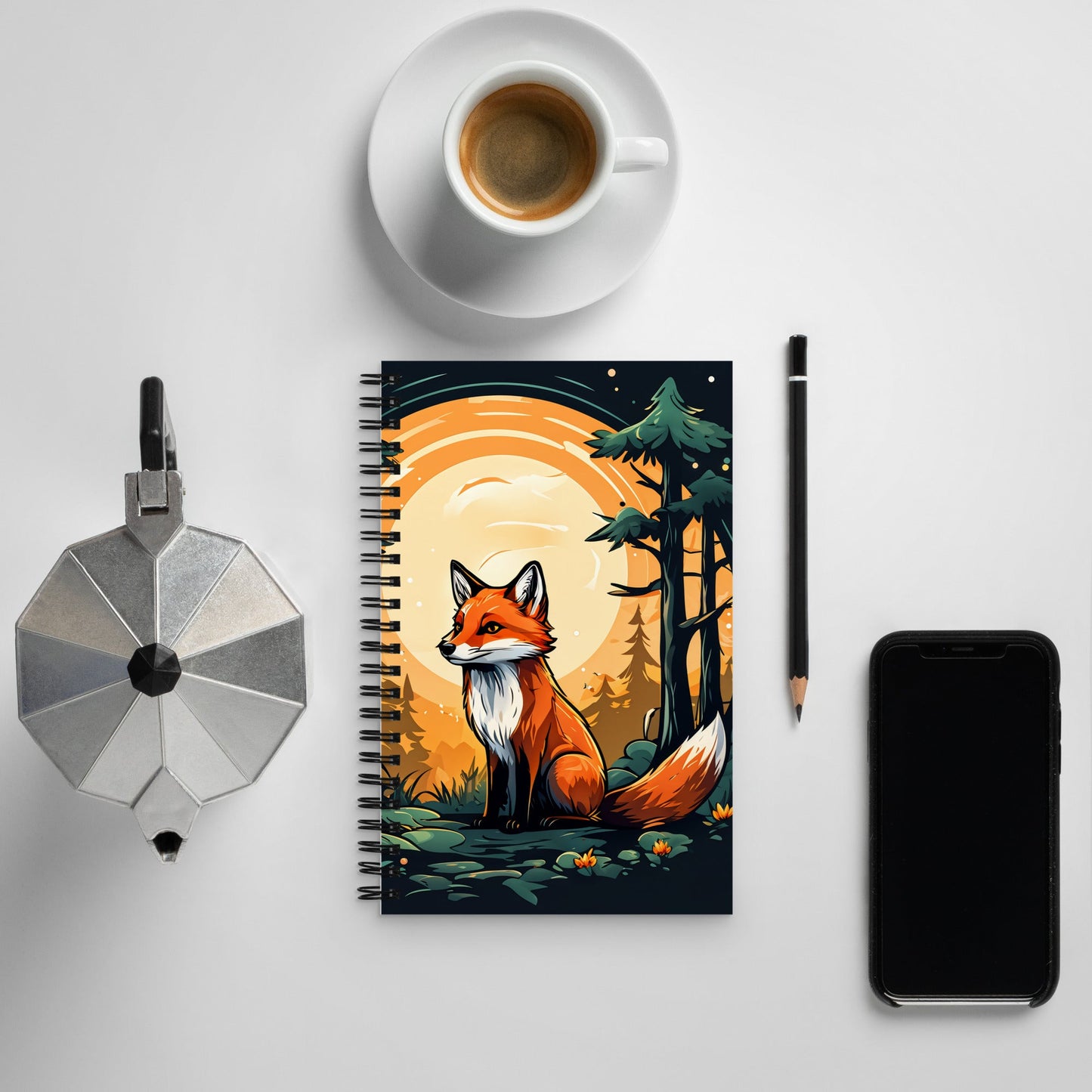 Fox In The Forest Spiral Notebook - Discovery Co.