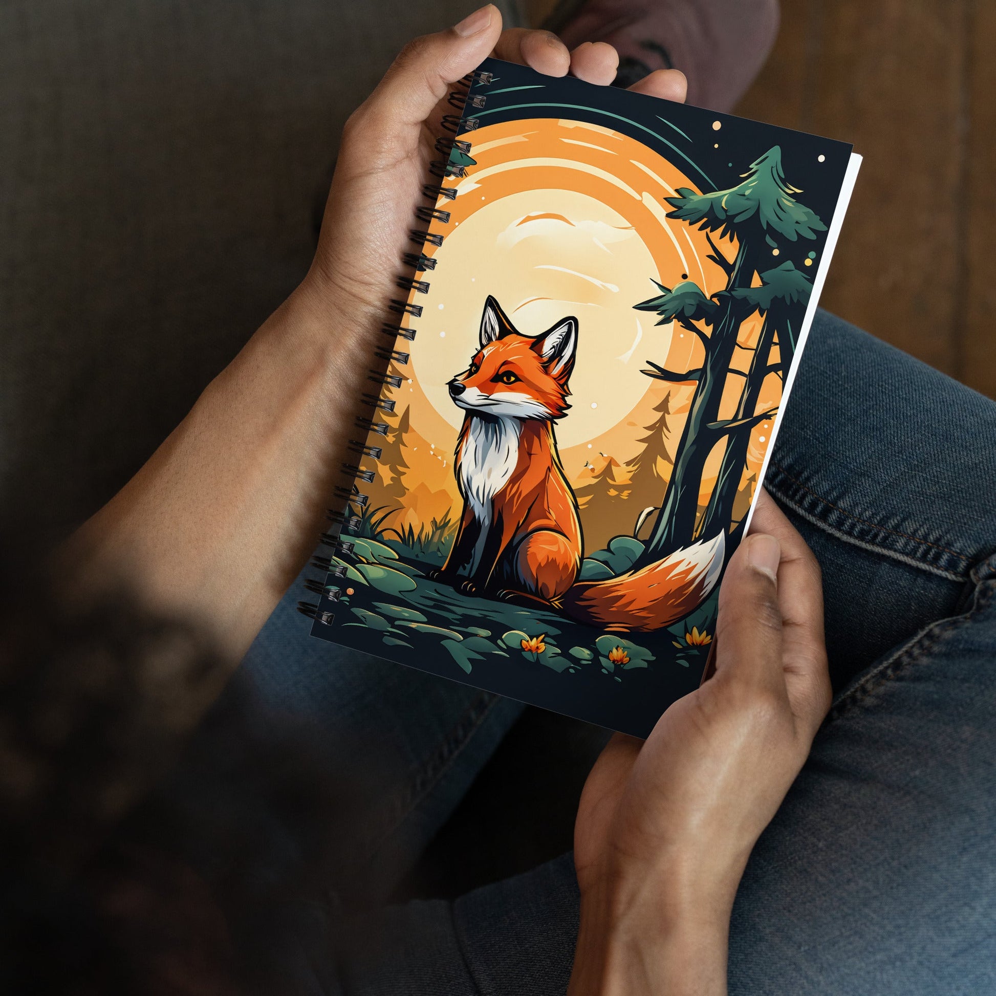 Fox In The Forest Spiral Notebook - Discovery Co.