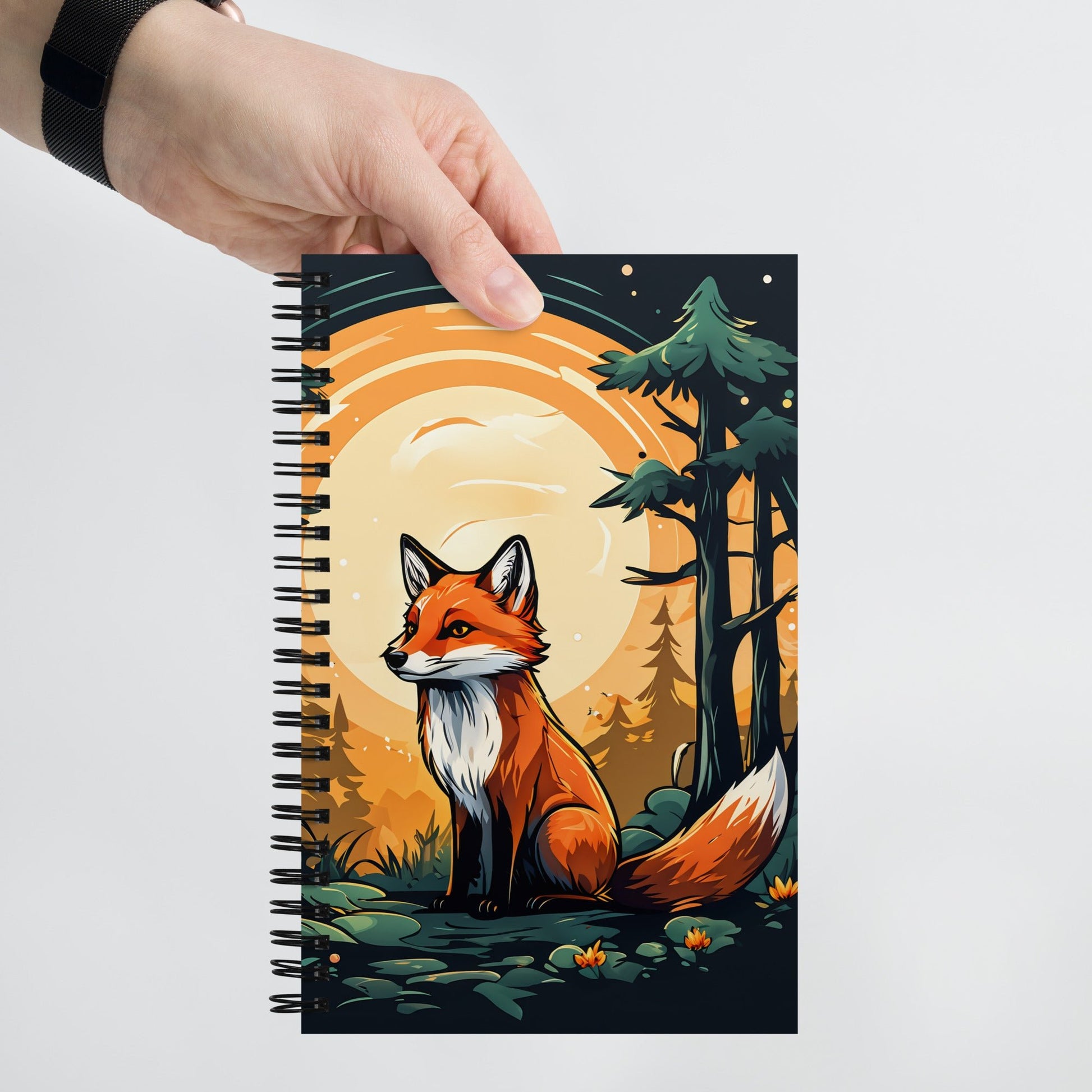 Fox In The Forest Spiral Notebook - Discovery Co.