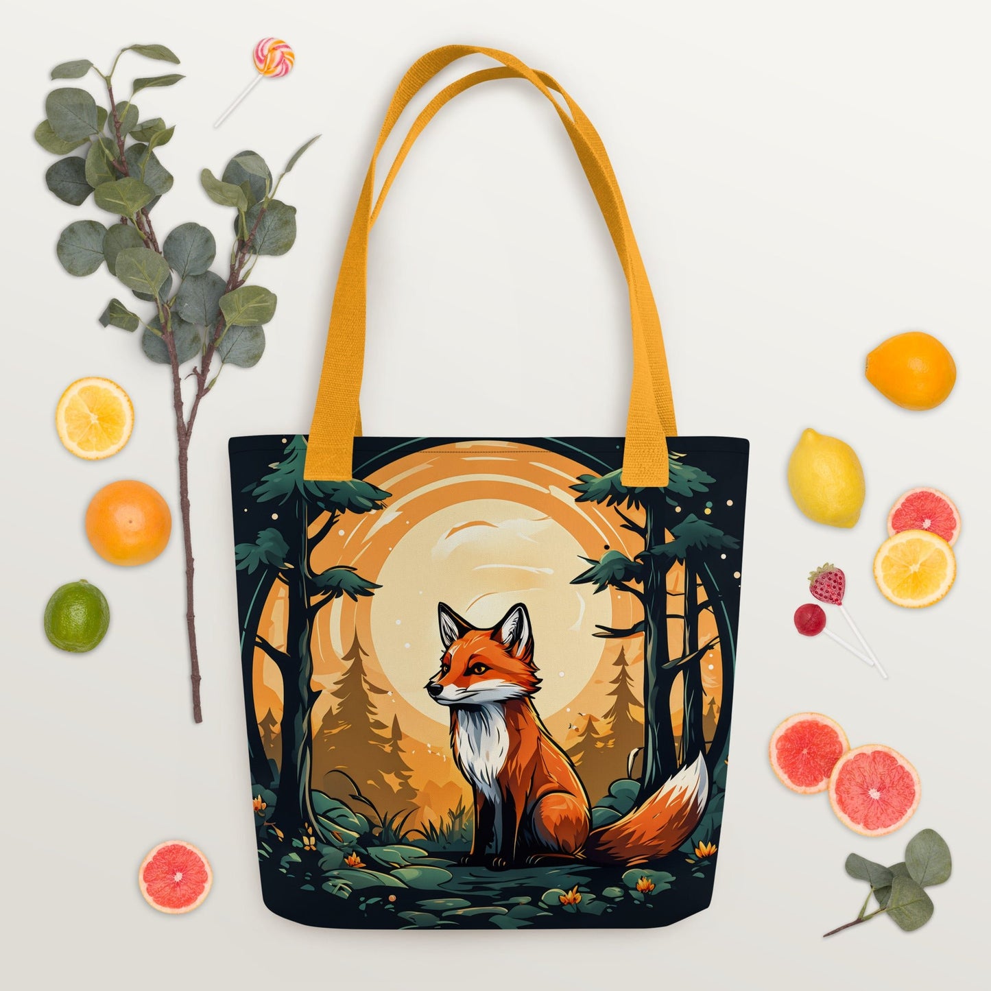 Fox In The Forest Tote Bag - Tote Bags - Discovery Co.