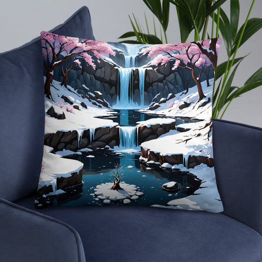Frozen Waterfall Basic Pillow - Pillows - Discovery Co.