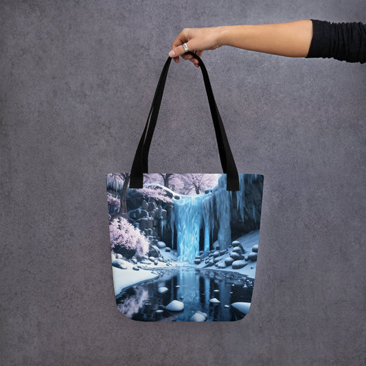 Frozen Waterfall Tote Bag - Tote Bags - Discovery Co.