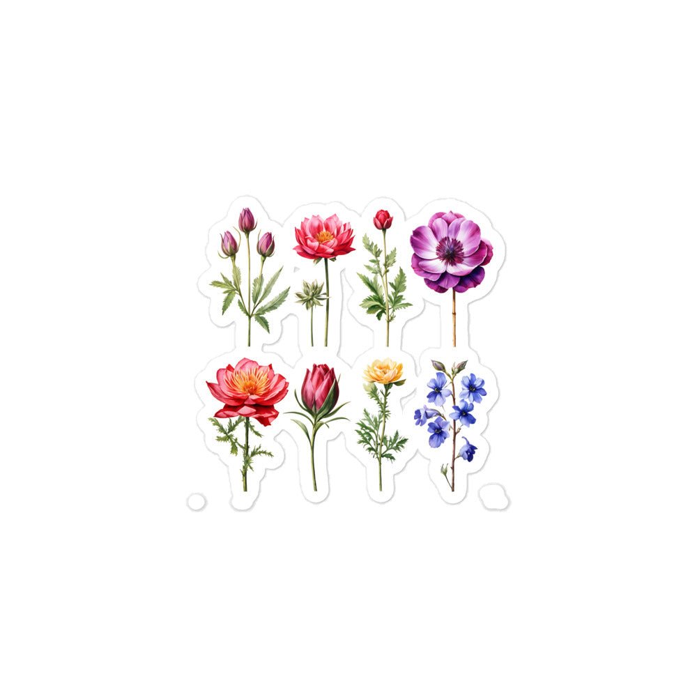 Garden Flowers Bubble-free Stickers - Stickers - Discovery Co.