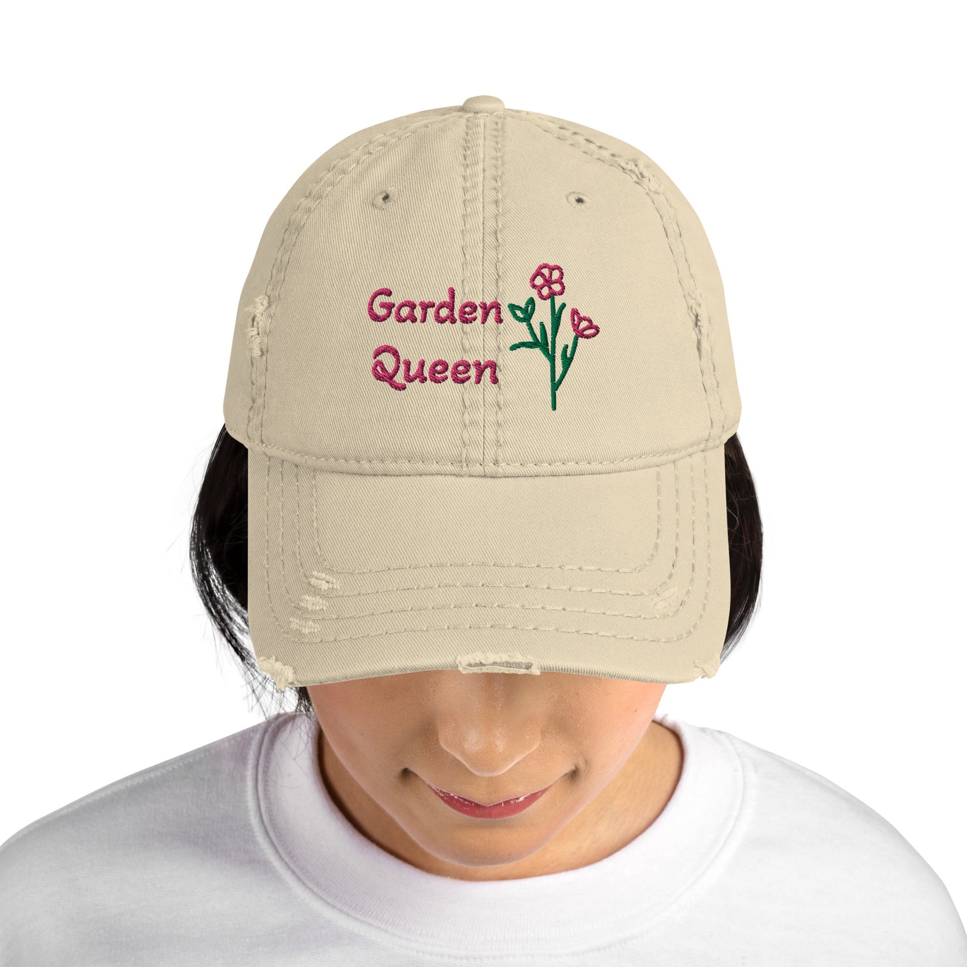 Garden Queen Distressed Hat - Hats - Discovery Co.