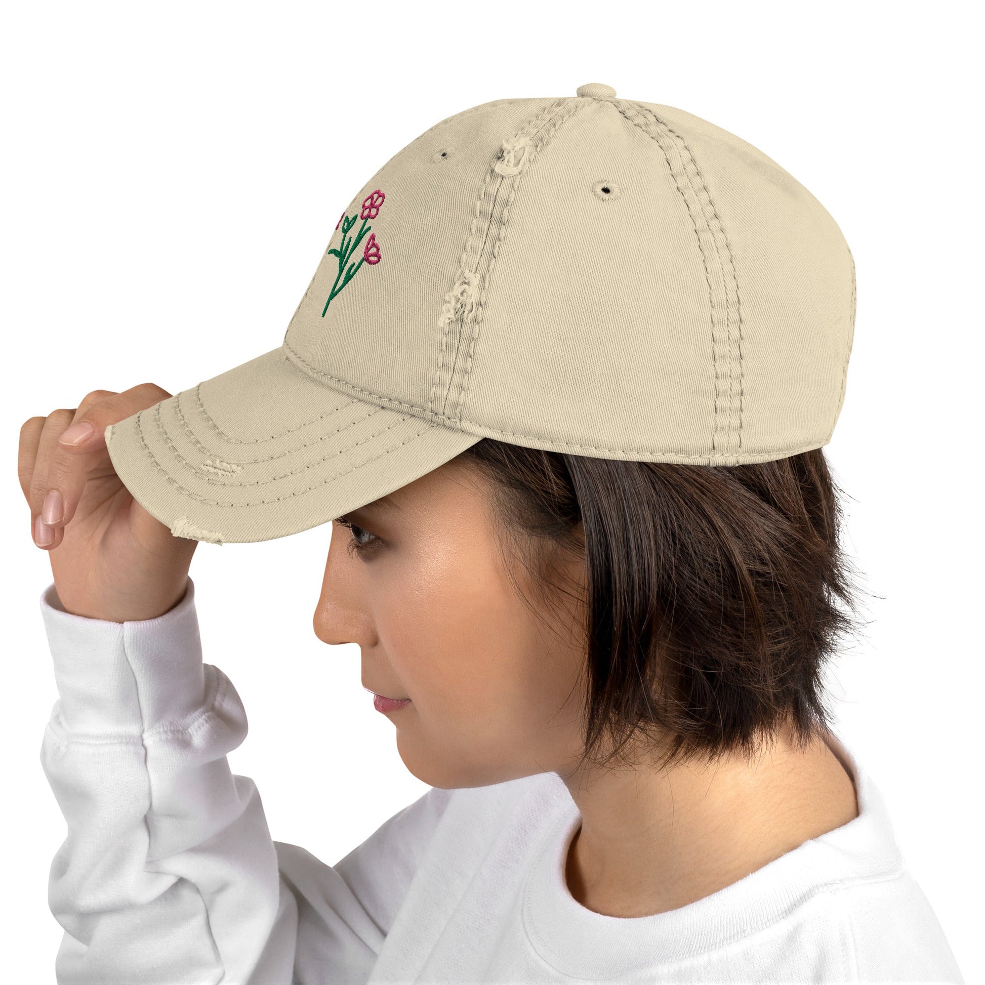 Garden Queen Distressed Hat - Hats - Discovery Co.