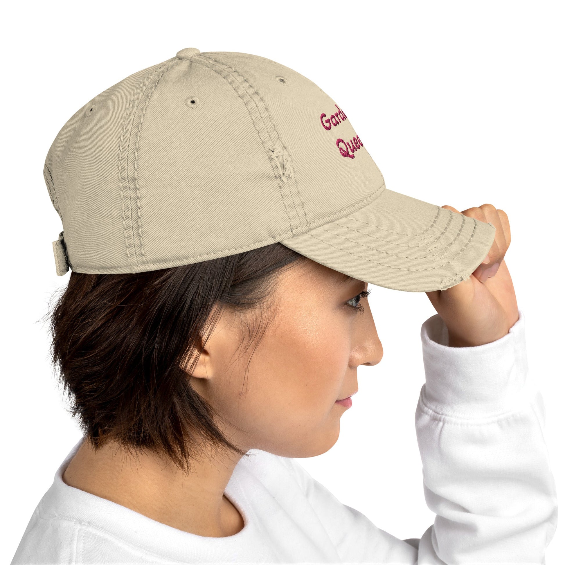 Garden Queen Distressed Hat - Hats - Discovery Co.