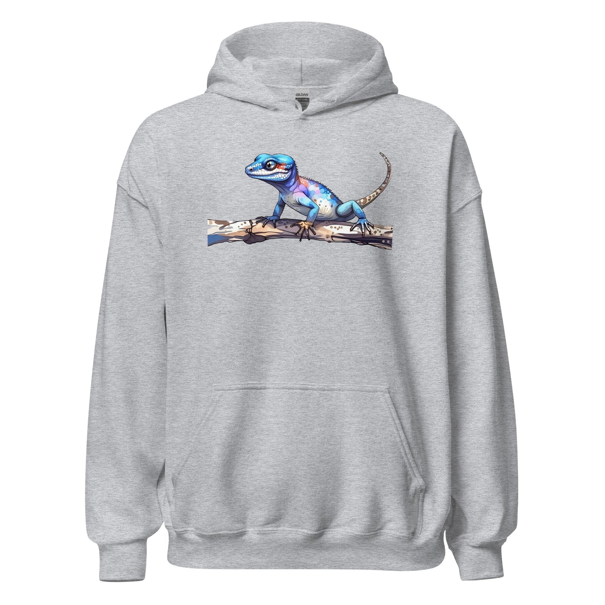 Gecko Watercolor Art Men's (Unisex) Hoodie - Discovery Co.