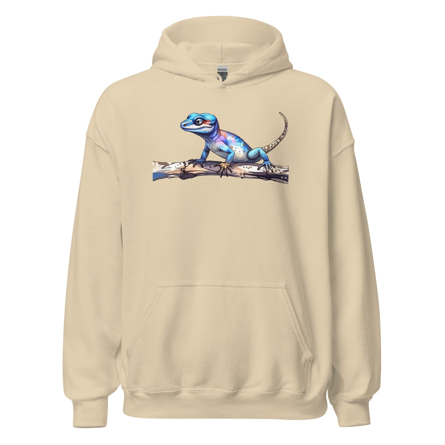 Gecko Watercolor Art Men's (Unisex) Hoodie - Discovery Co.