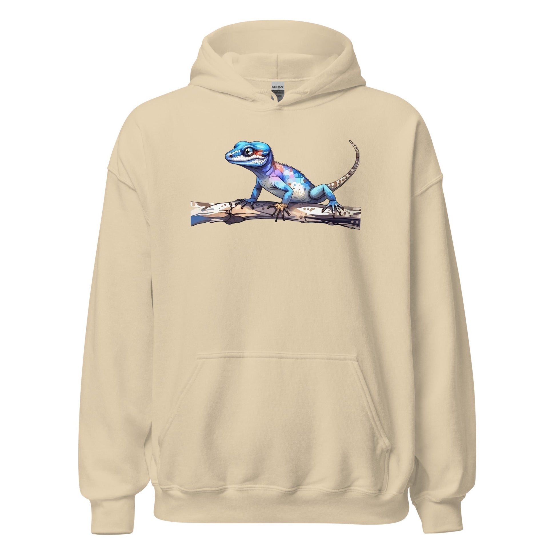 Gecko Watercolor Art Men's (Unisex) Hoodie - Discovery Co.