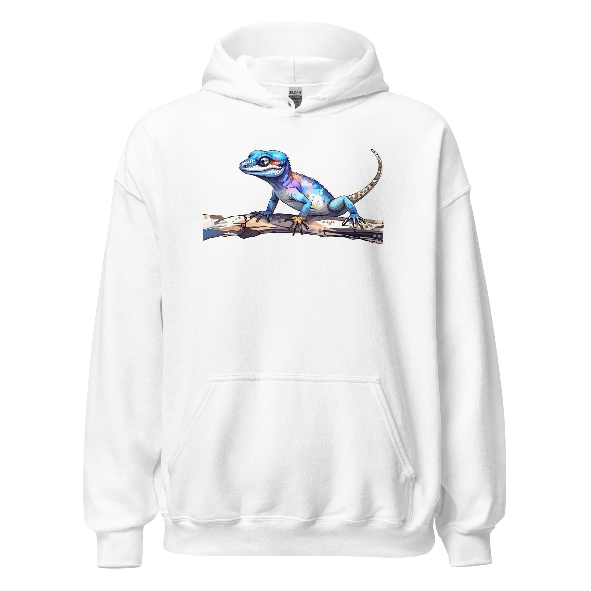 Gecko Watercolor Art Men's (Unisex) Hoodie - Discovery Co.