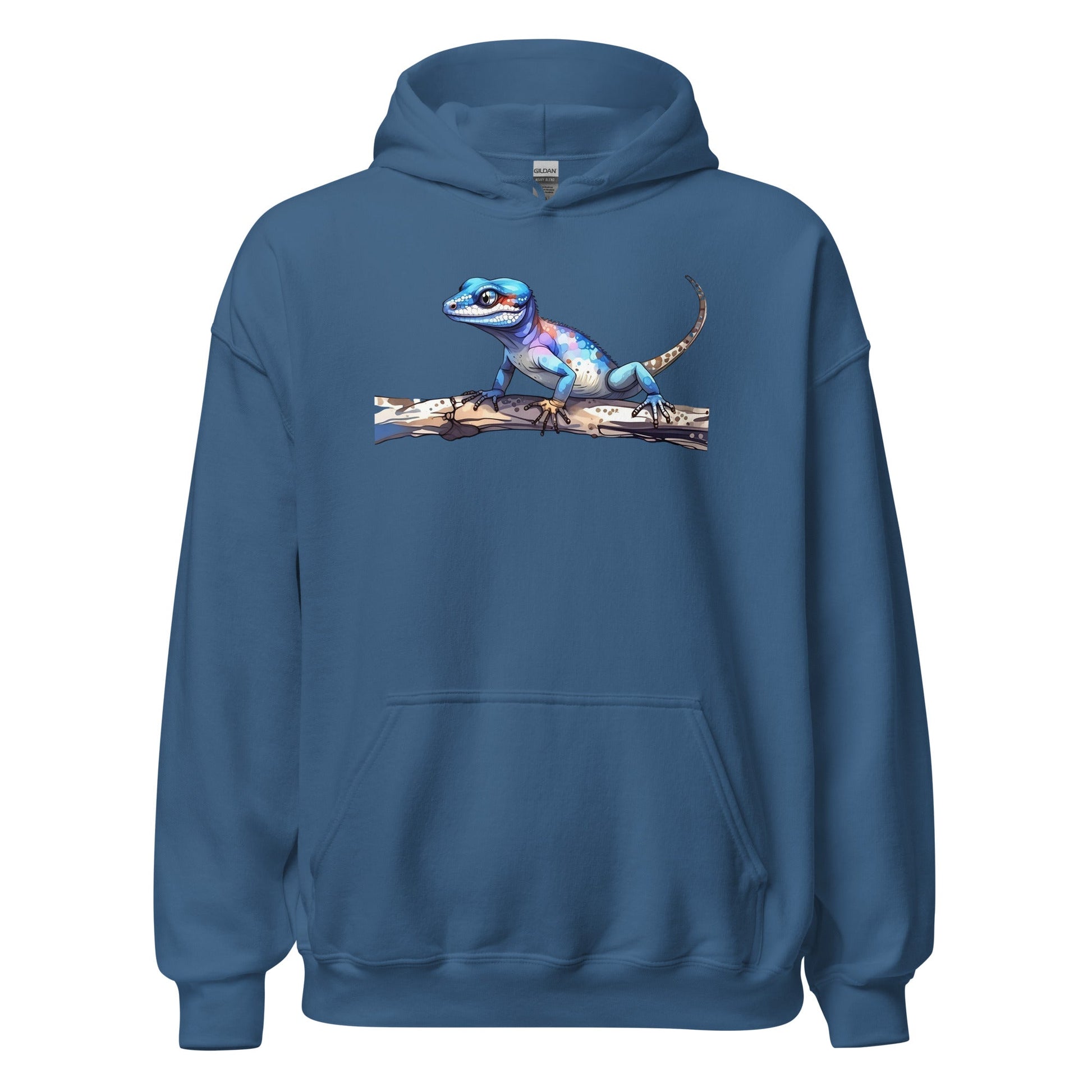 Gecko Watercolor Art Men's (Unisex) Hoodie - Discovery Co.
