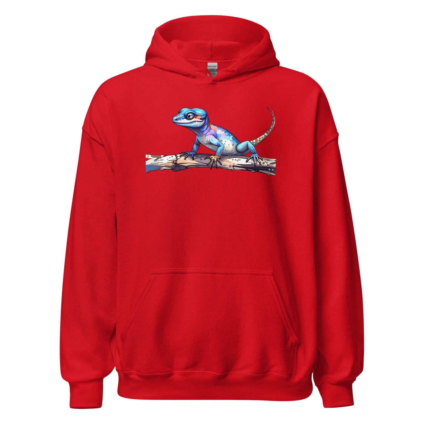 Gecko Watercolor Art Men's (Unisex) Hoodie - Discovery Co.