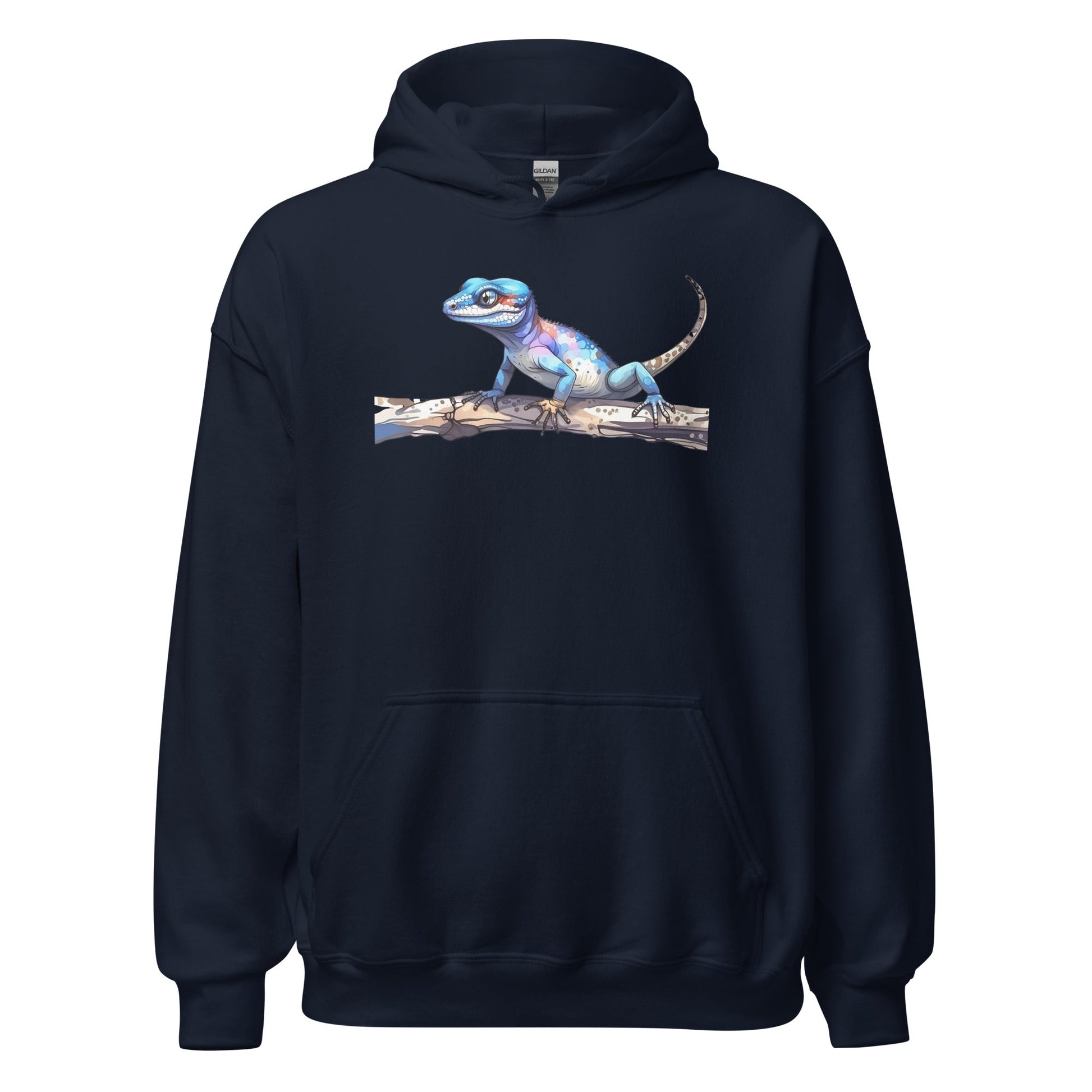 Gecko Watercolor Art Men's (Unisex) Hoodie - Discovery Co.