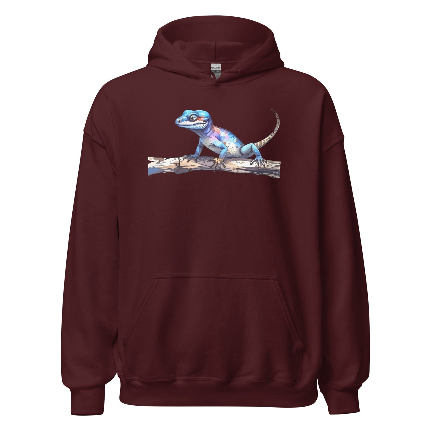 Gecko Watercolor Art Men's (Unisex) Hoodie - Discovery Co.
