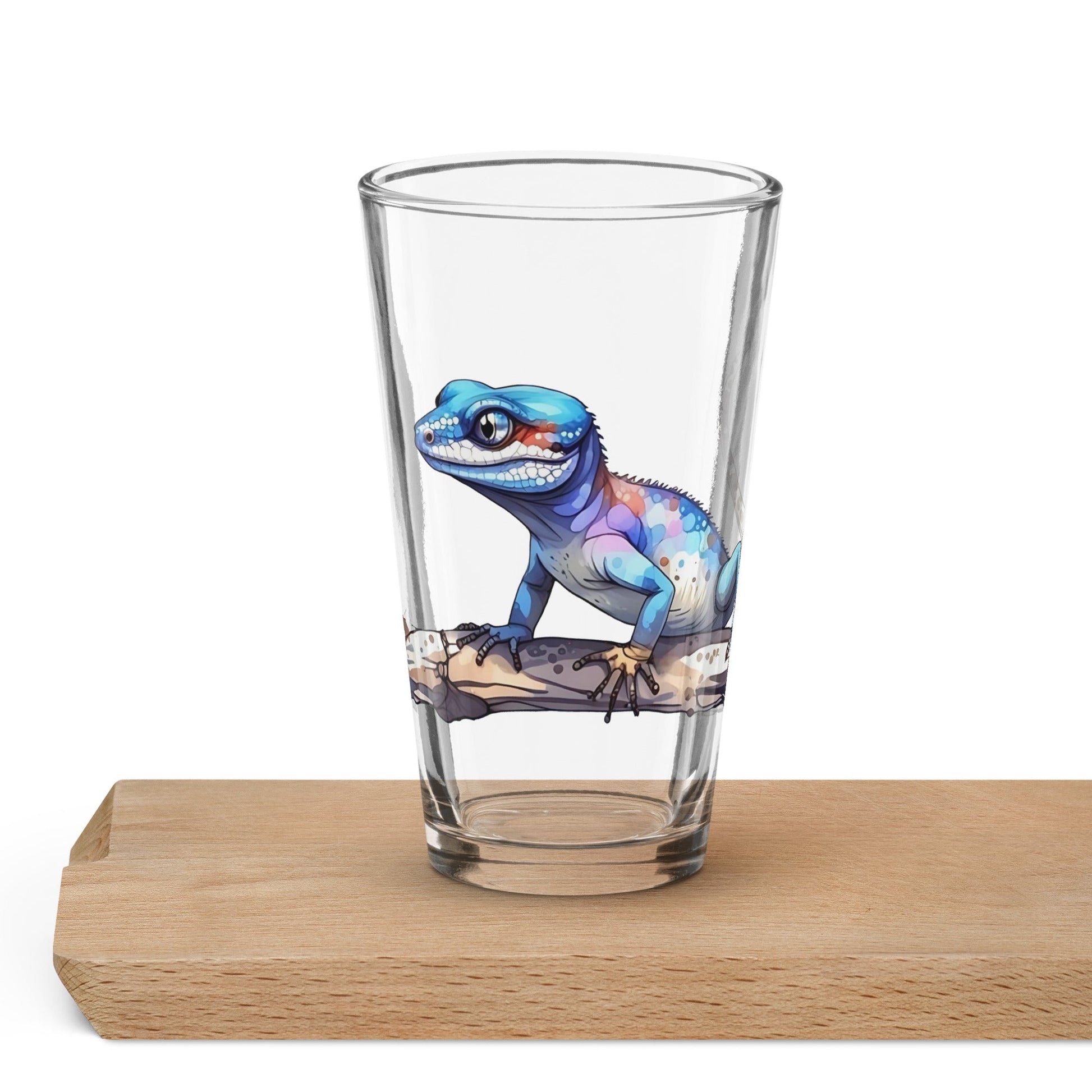 Gecko Watercolor Art Pint Glass - Beer Glass - Discovery Co.