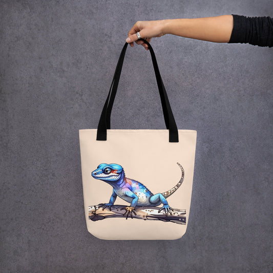 Gecko Watercolor Art Tote Bag - Tote Bags - Discovery Co.