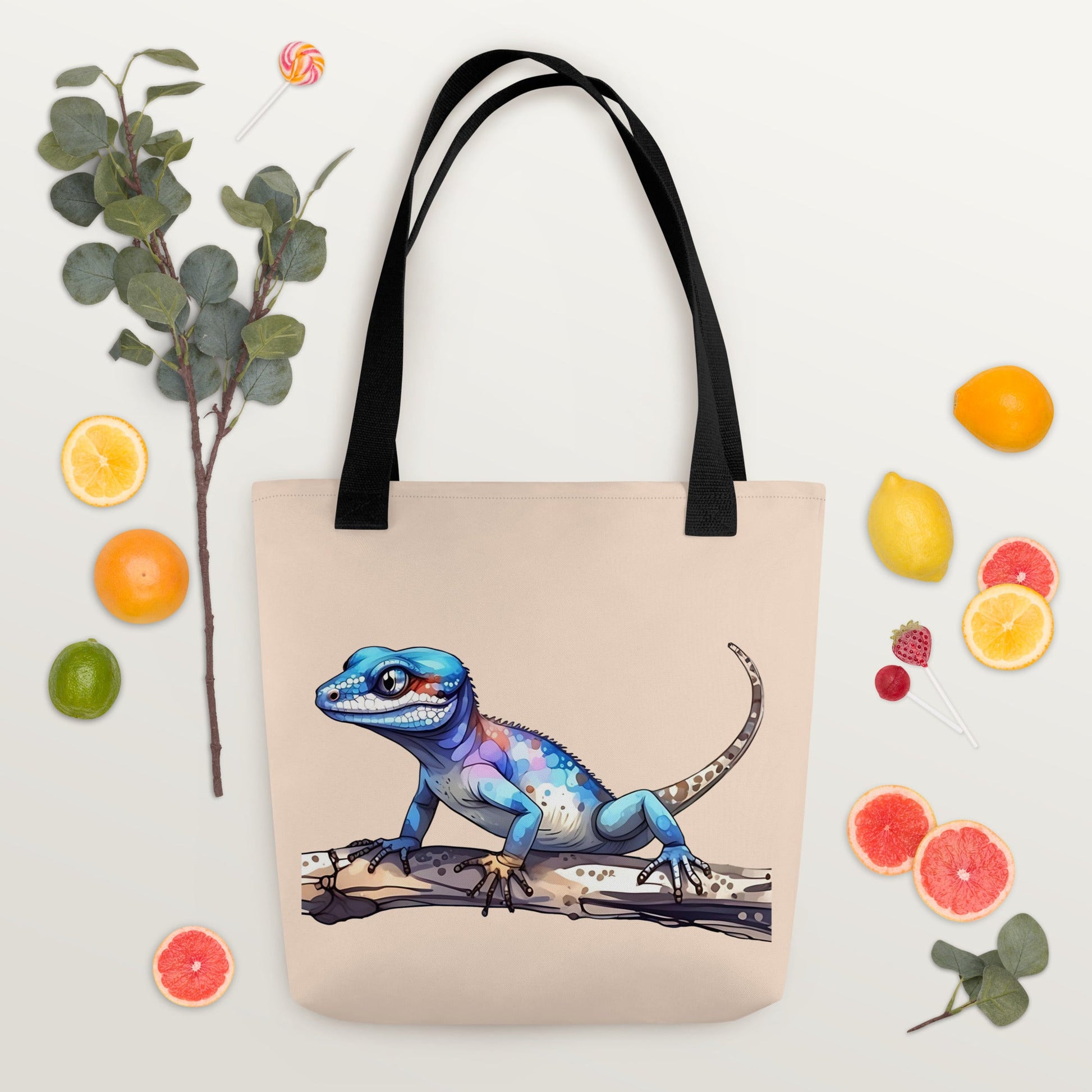 Gecko Watercolor Art Tote Bag - Tote Bags - Discovery Co.