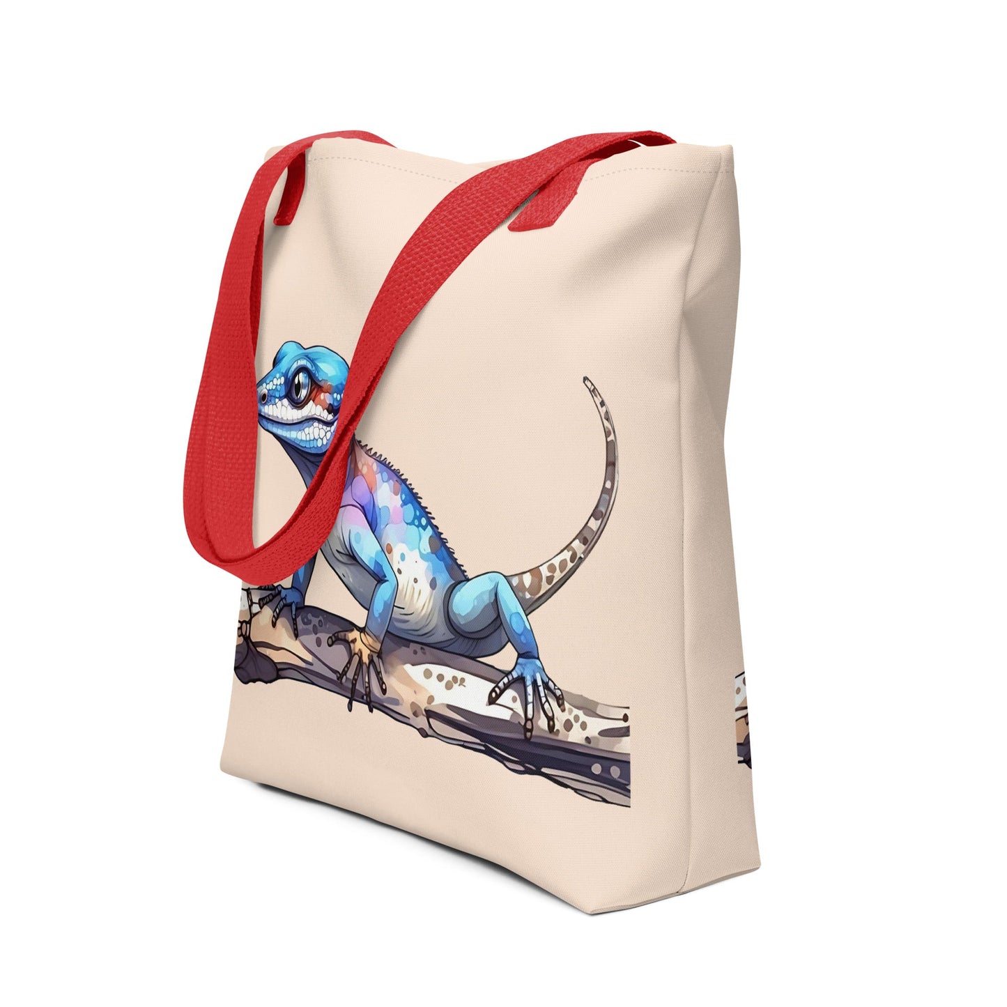 Gecko Watercolor Art Tote Bag - Tote Bags - Discovery Co.