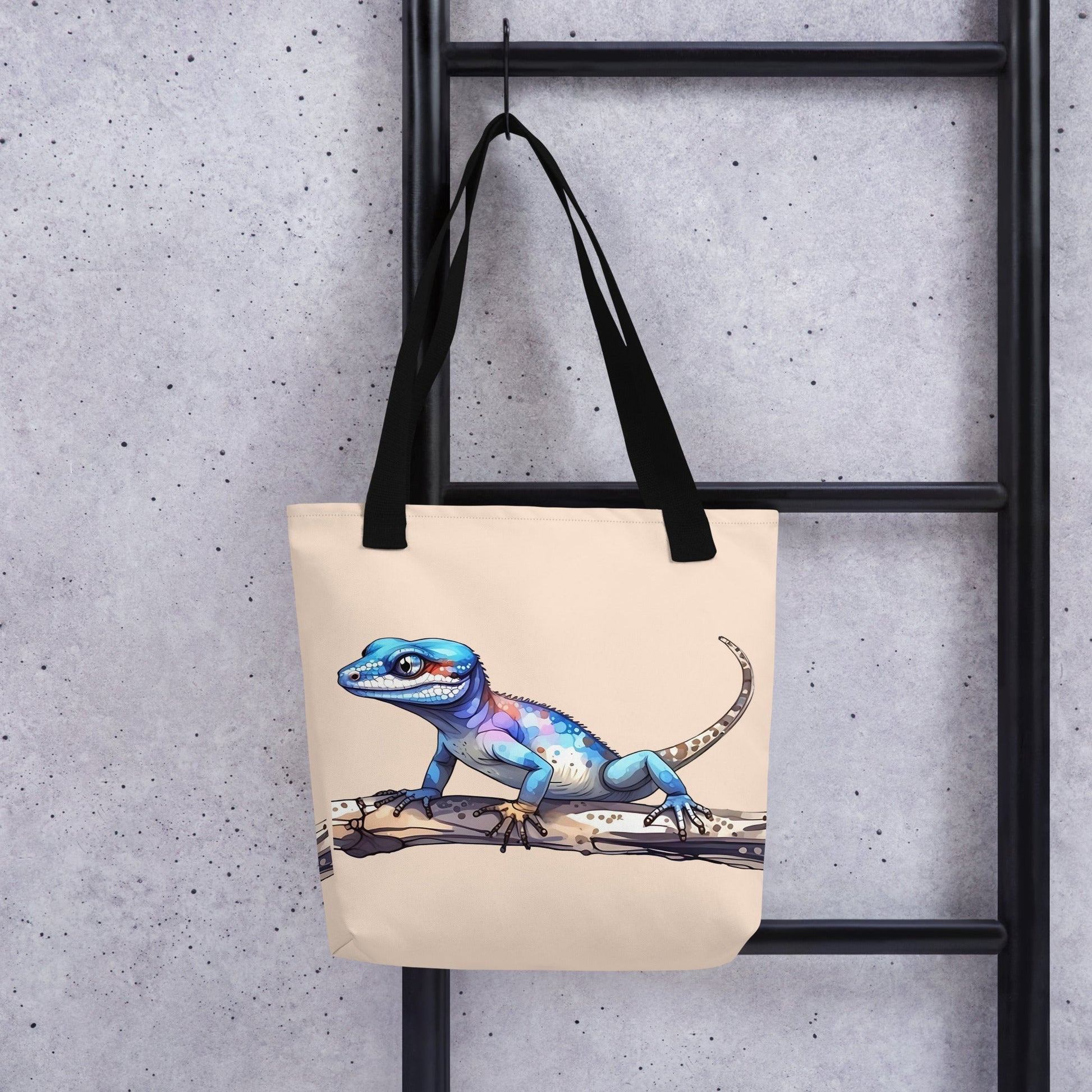 Gecko Watercolor Art Tote Bag - Tote Bags - Discovery Co.