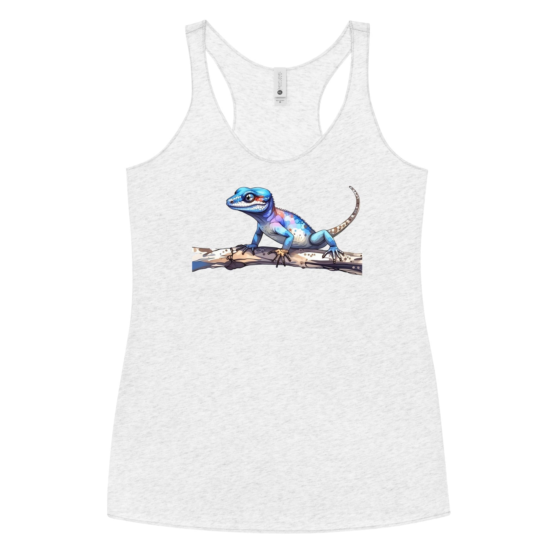 Gecko Watercolor Art Women's Racerback Tank - Women's Shirts - Discovery Co.