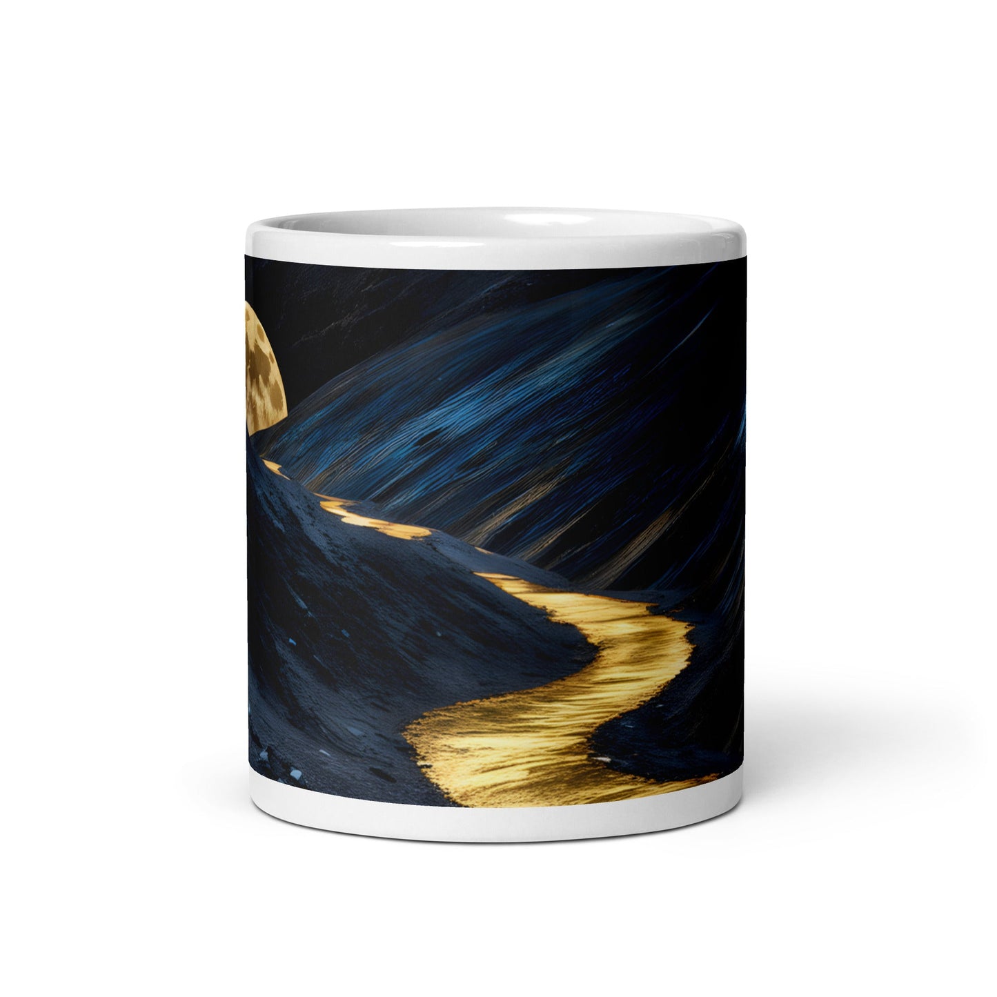 Golden Path White Glossy Mug (11 oz, 15 oz, 20 oz) - Mugs - Discovery Co.