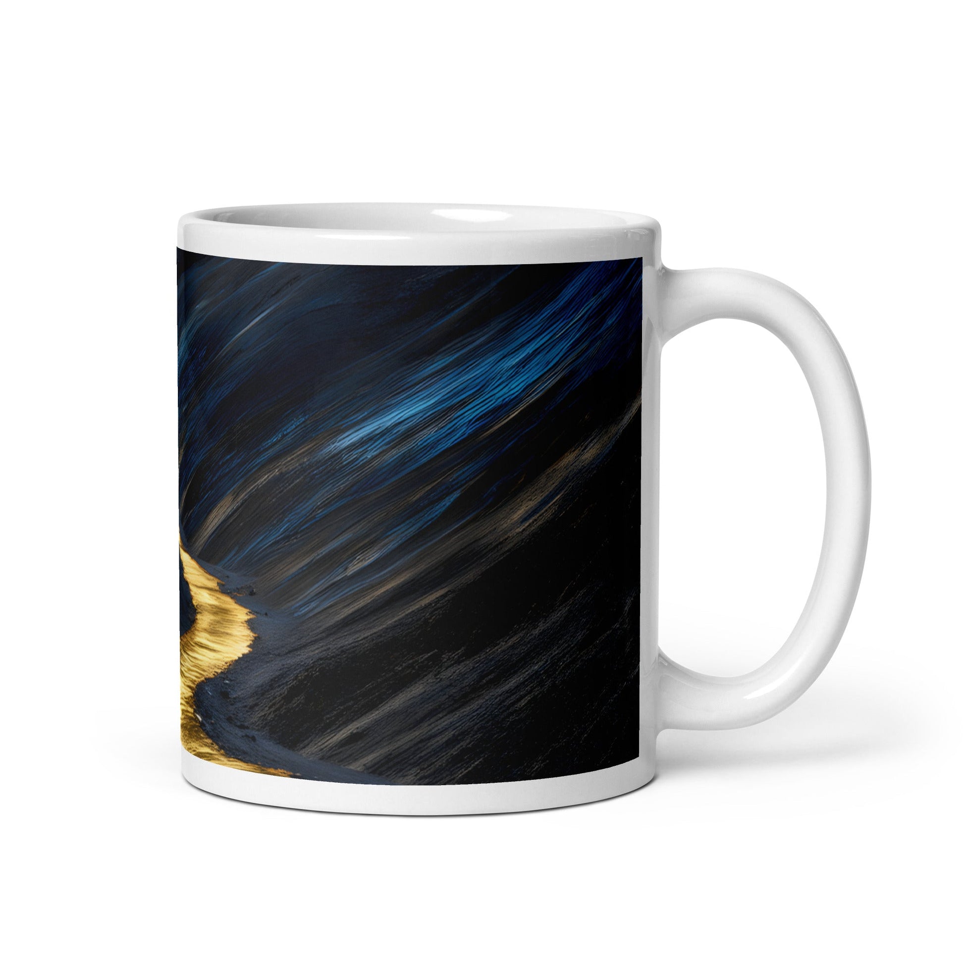Golden Path White Glossy Mug (11 oz, 15 oz, 20 oz) - Mugs - Discovery Co.