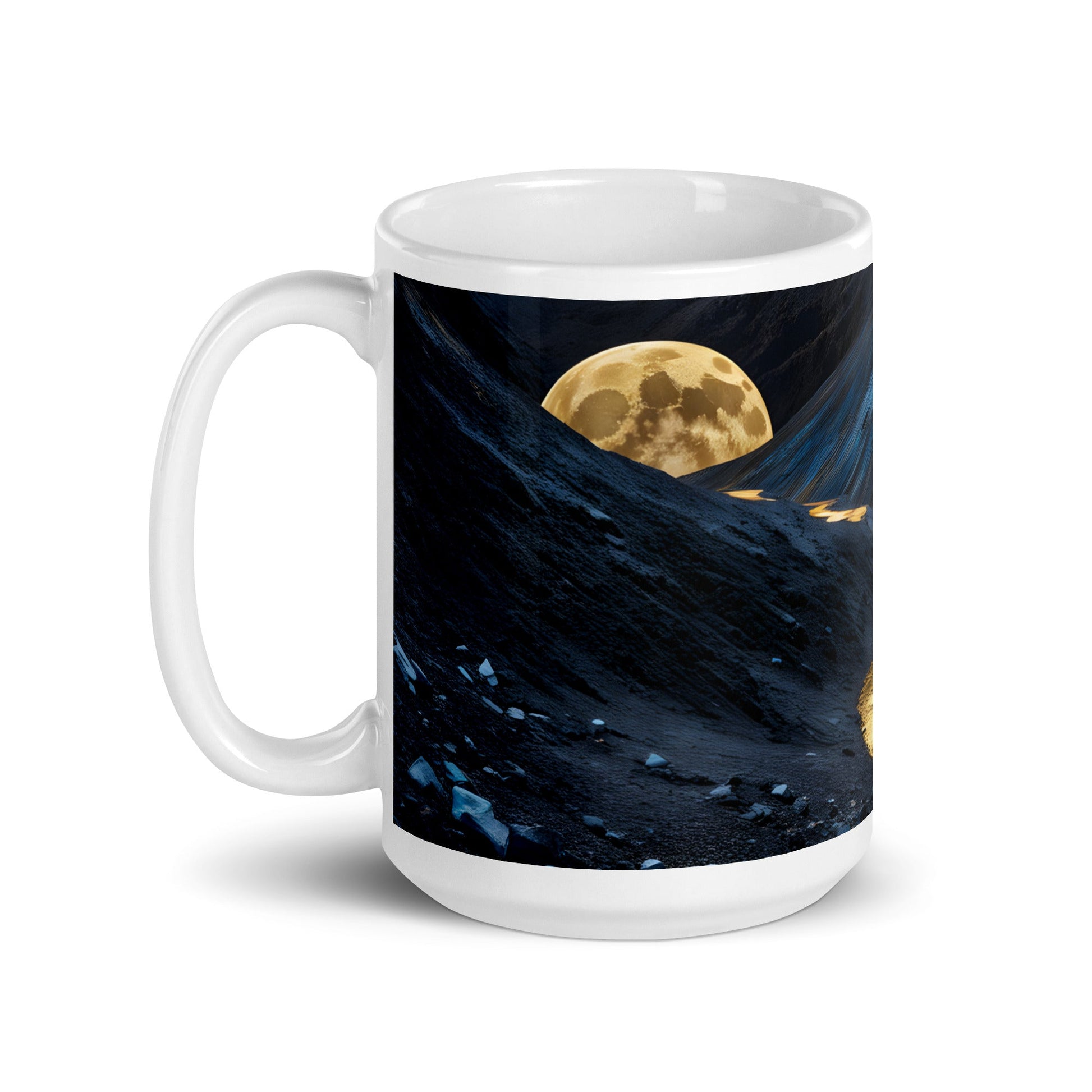 Golden Path White Glossy Mug (11 oz, 15 oz, 20 oz) - Mugs - Discovery Co.