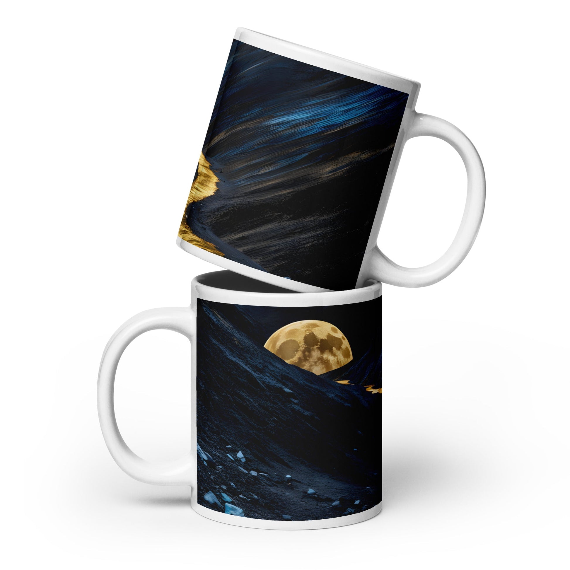 Golden Path White Glossy Mug (11 oz, 15 oz, 20 oz) - Mugs - Discovery Co.