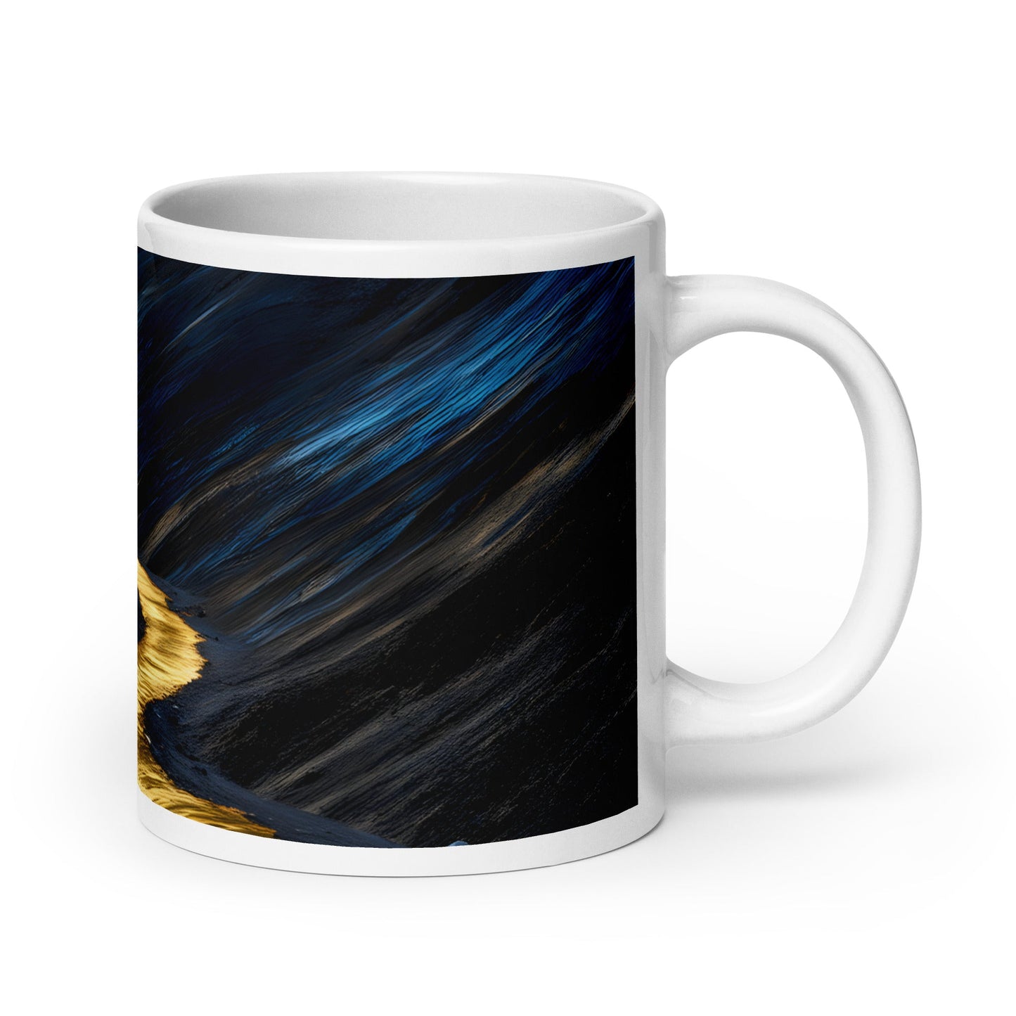 Golden Path White Glossy Mug (11 oz, 15 oz, 20 oz) - Mugs - Discovery Co.