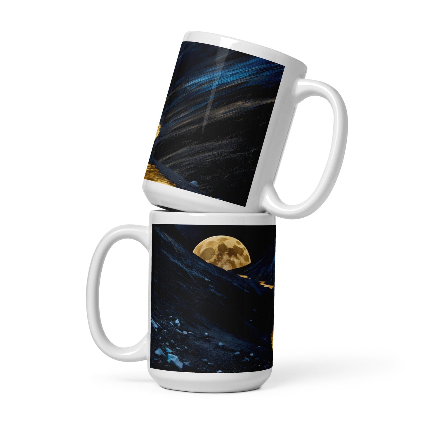 Golden Path White Glossy Mug (11 oz, 15 oz, 20 oz) - Mugs - Discovery Co.