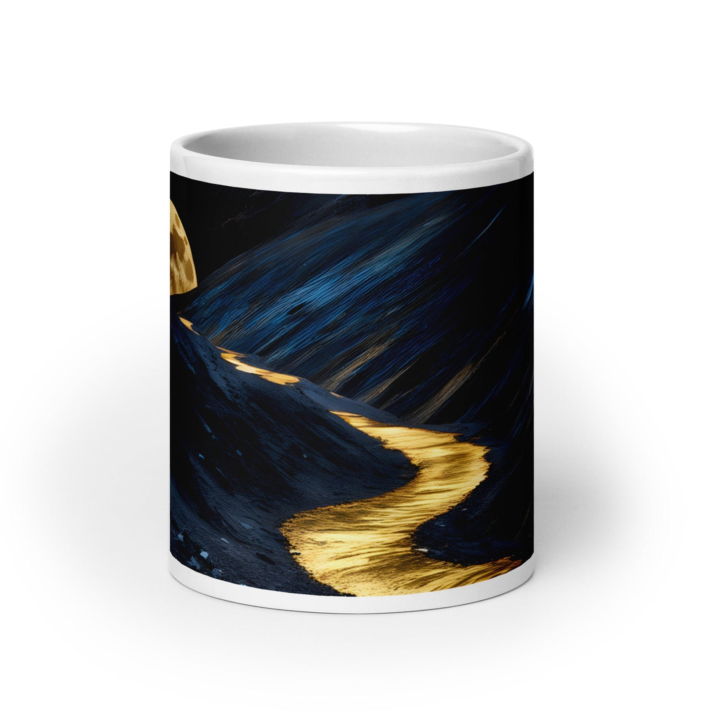 Golden Path White Glossy Mug (11 oz, 15 oz, 20 oz) - Mugs - Discovery Co.