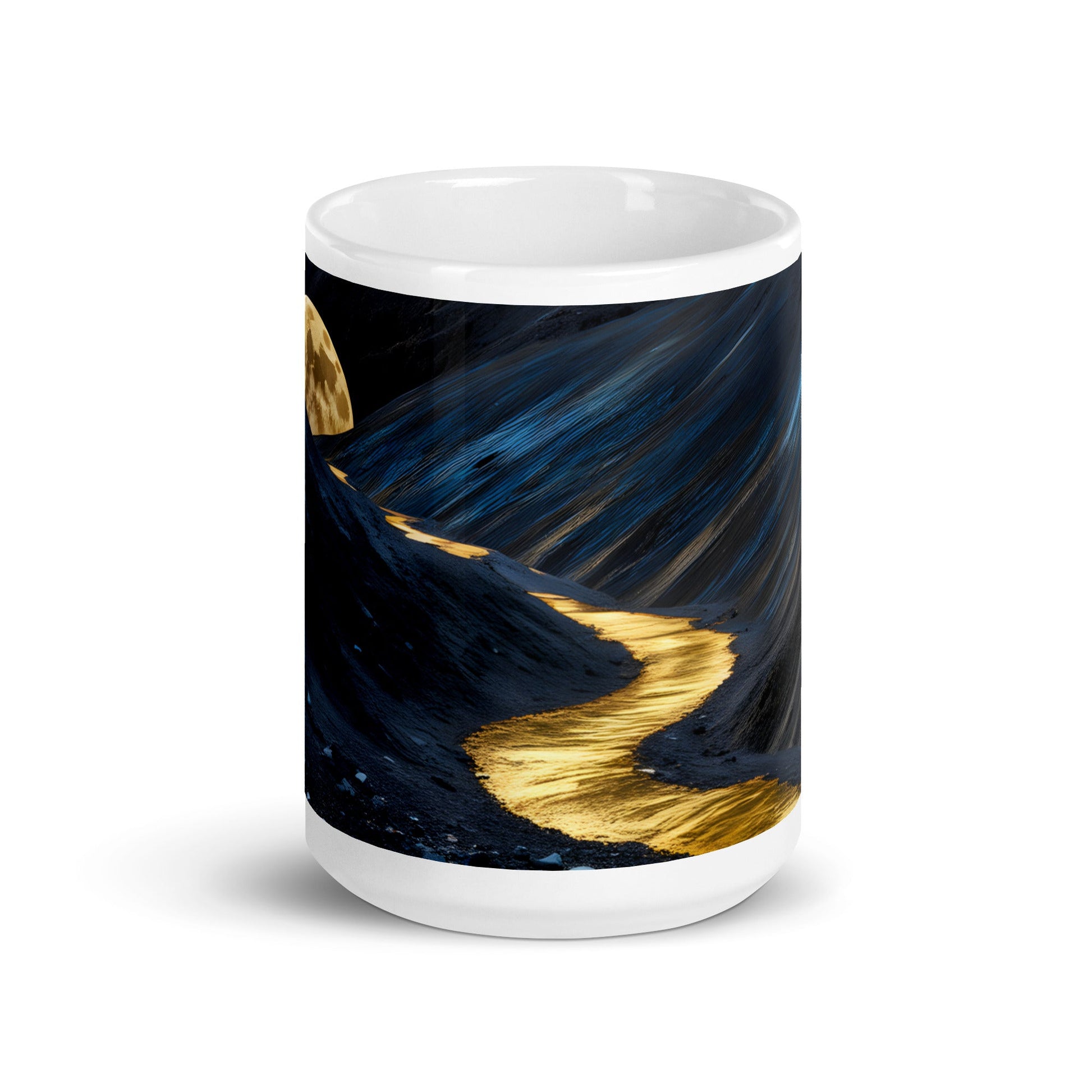 Golden Path White Glossy Mug (11 oz, 15 oz, 20 oz) - Mugs - Discovery Co.