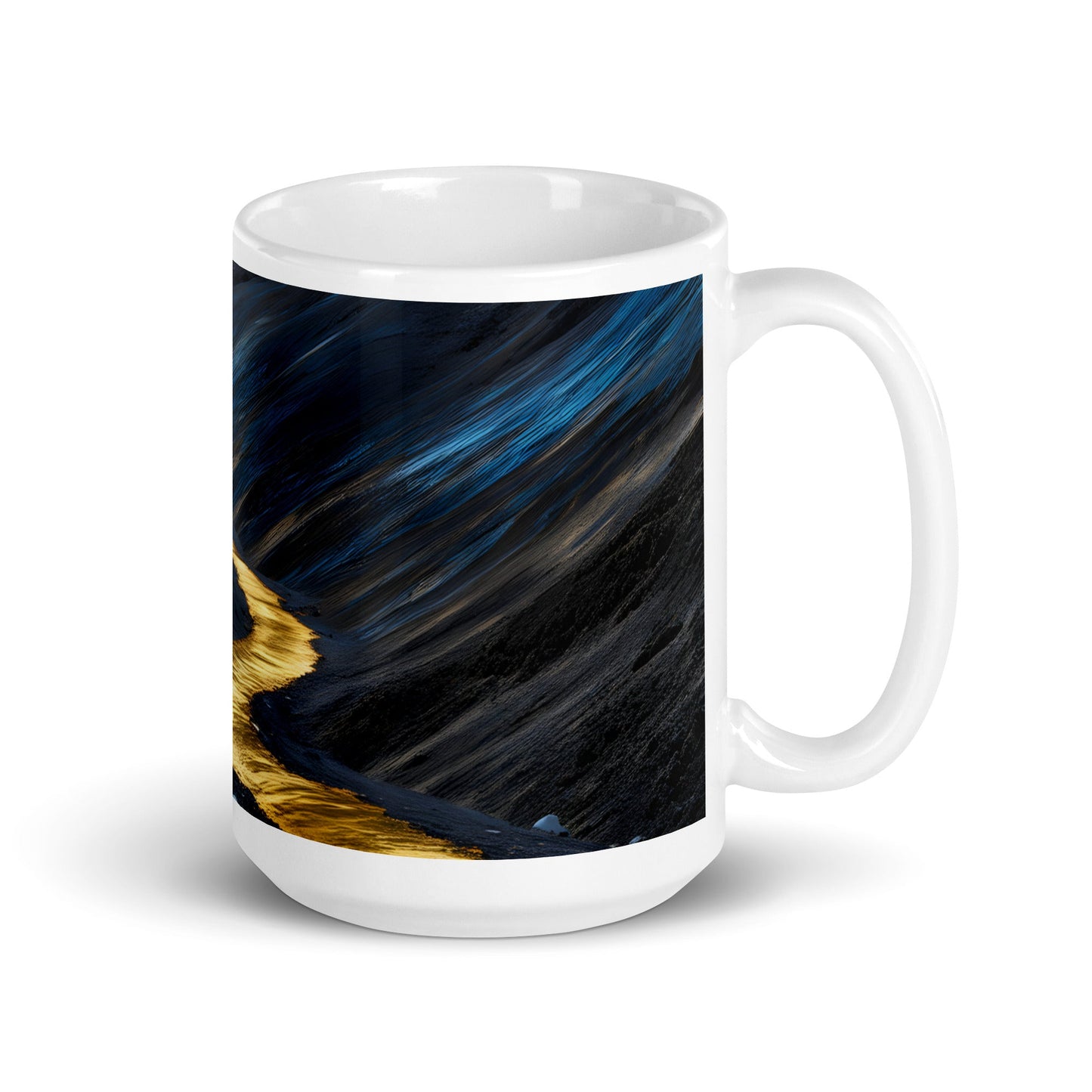 Golden Path White Glossy Mug (11 oz, 15 oz, 20 oz) - Mugs - Discovery Co.