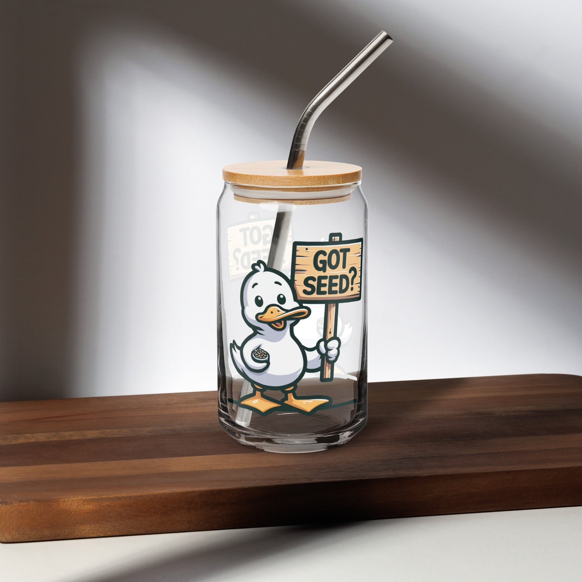 Got Seed? Can - Shaped Glass - Can - Shaped Glass - Discovery Co.