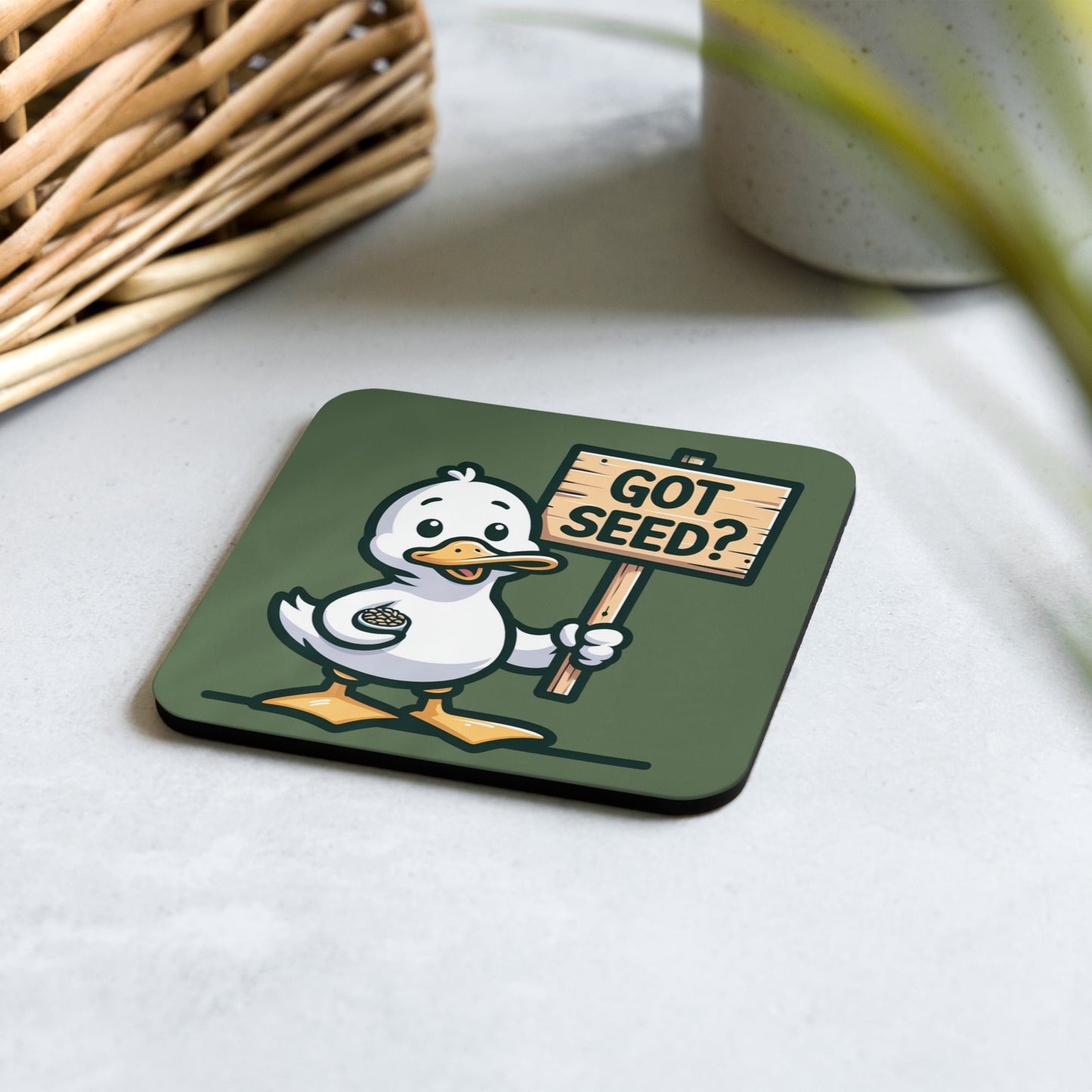 Got Seed? Cork - Back Coaster - Coasters - Discovery Co.
