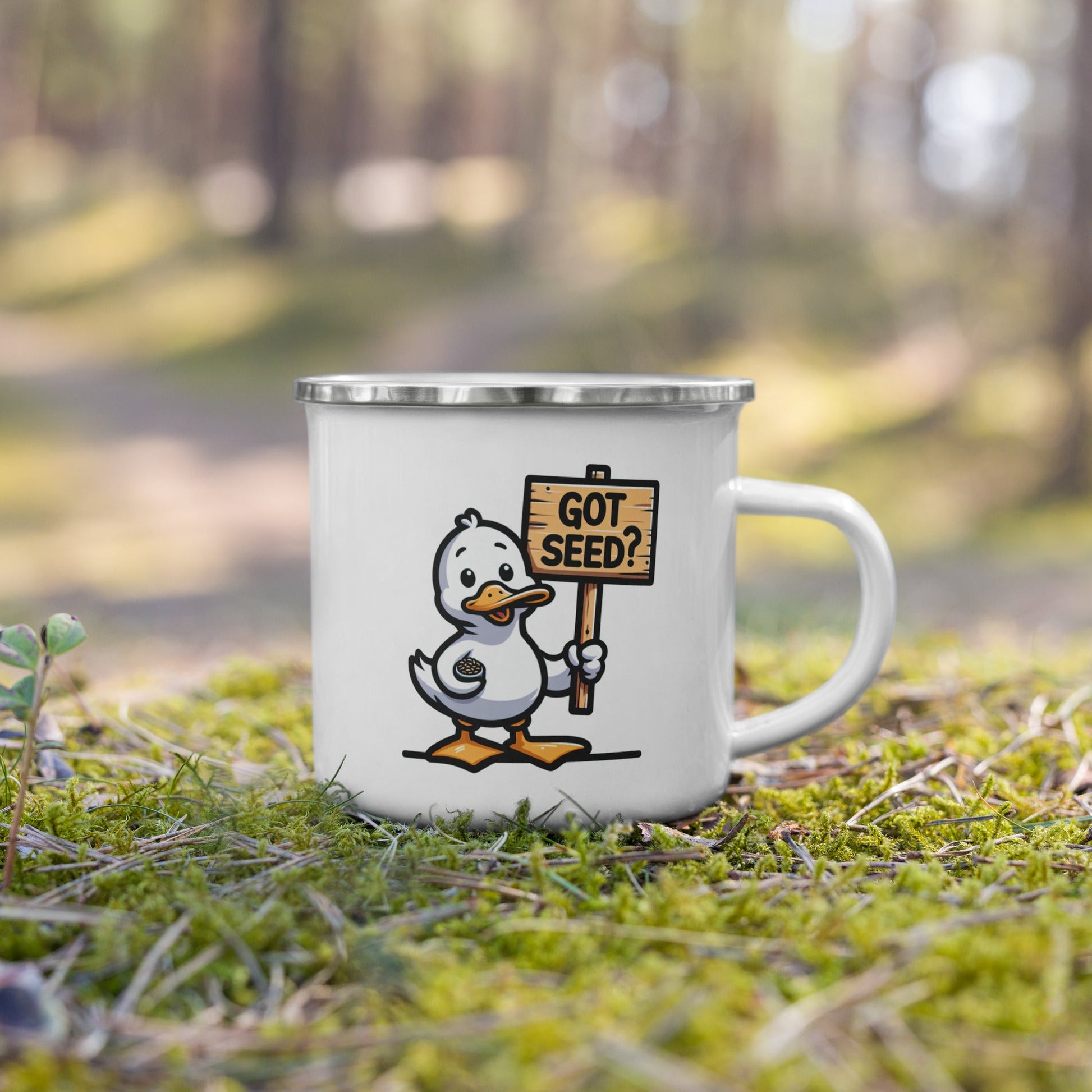 Got Seed? Enamel Mug - Mugs - Discovery Co.
