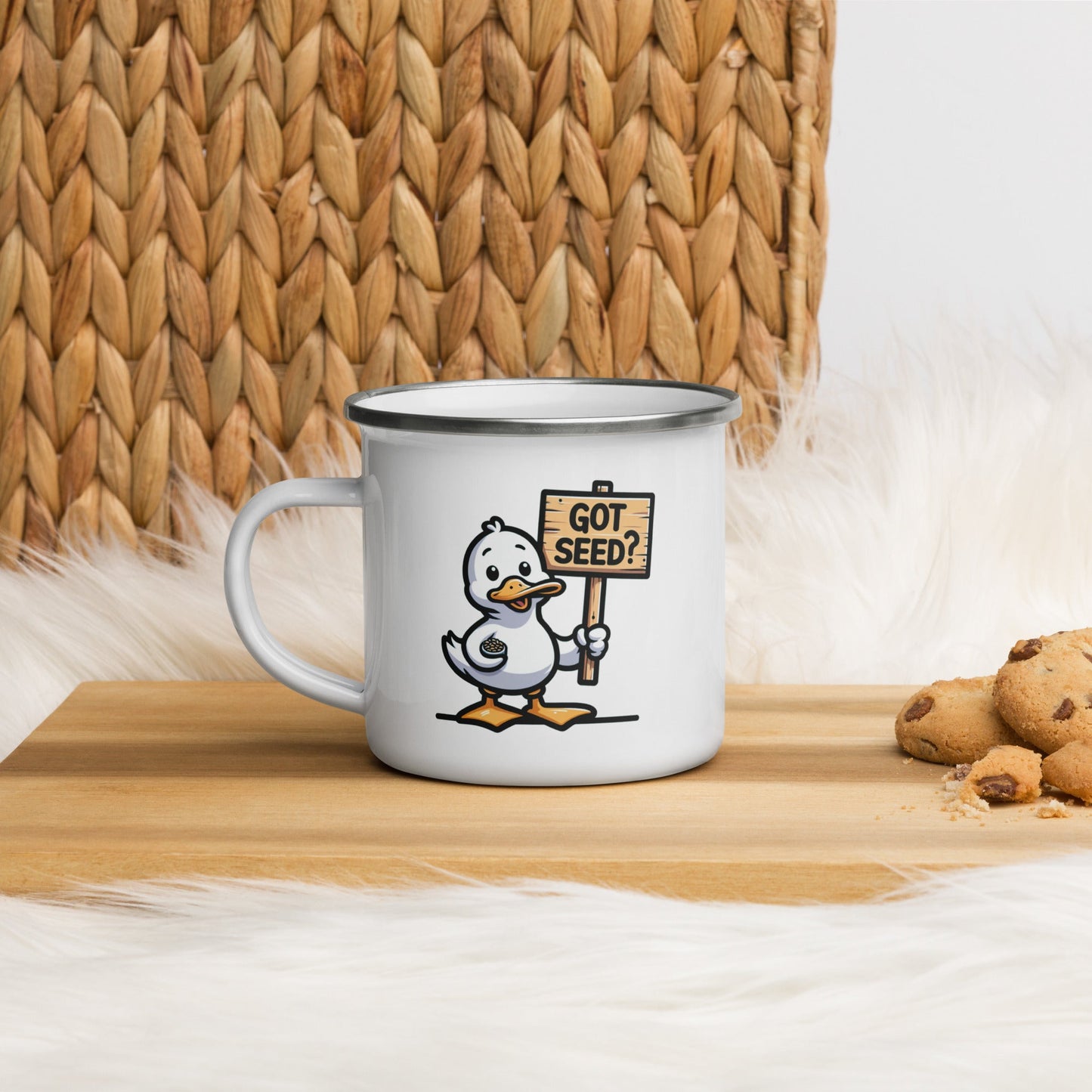 Got Seed? Enamel Mug - Mugs - Discovery Co.
