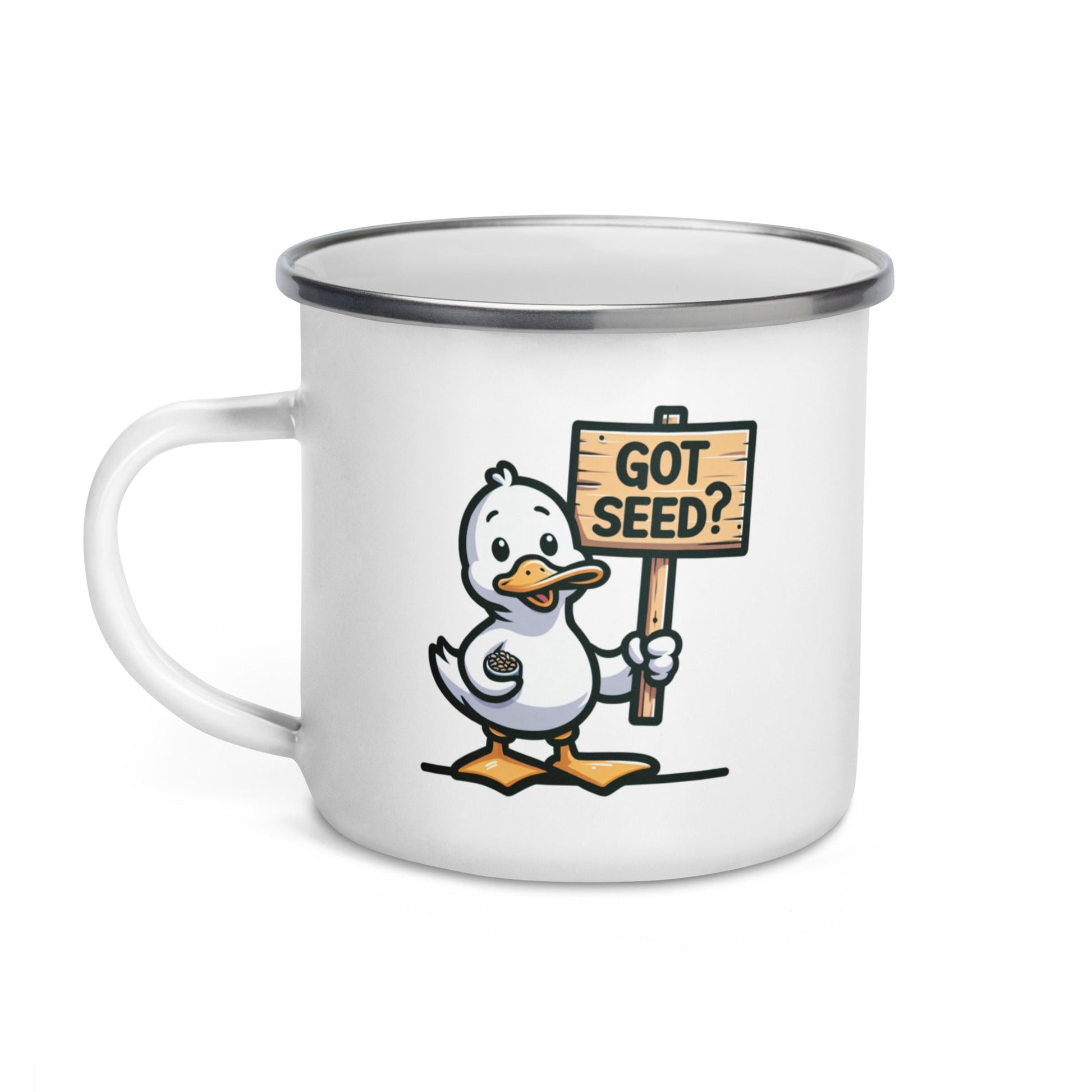 Got Seed? Enamel Mug - Mugs - Discovery Co.
