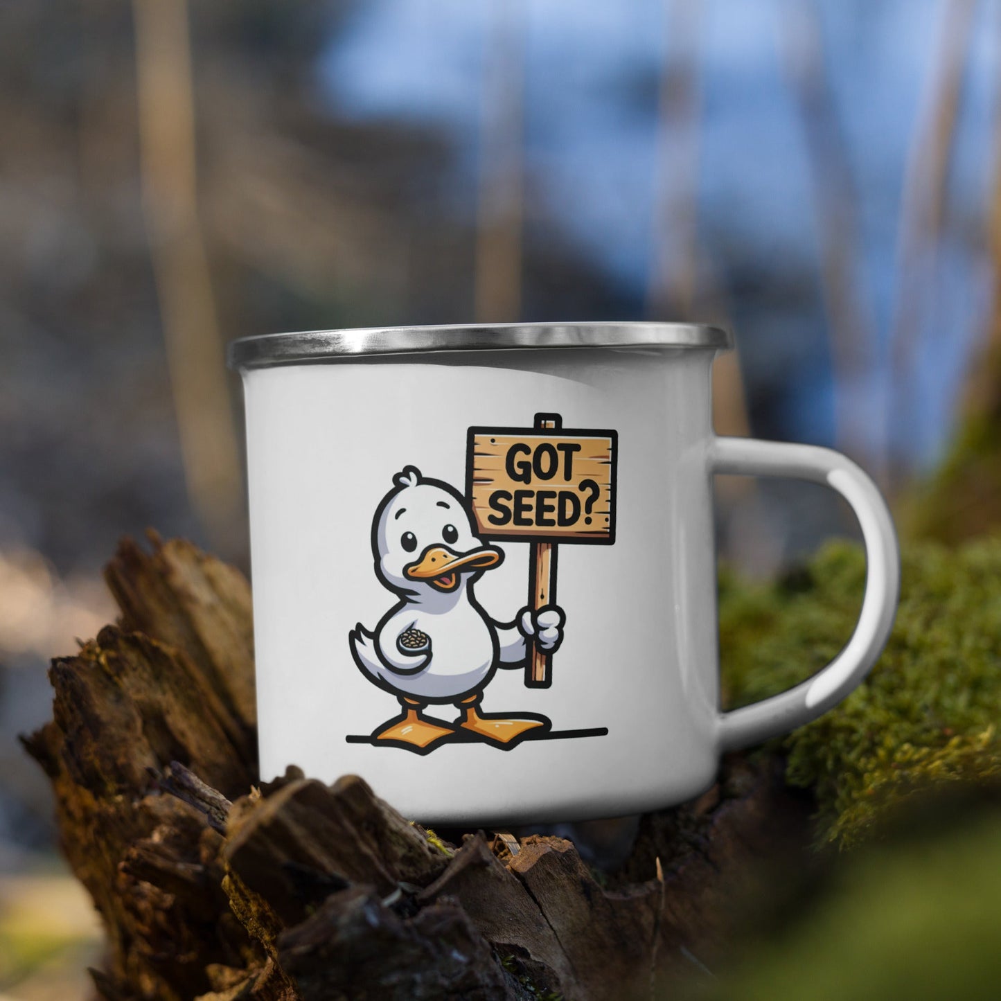 Got Seed? Enamel Mug - Mugs - Discovery Co.