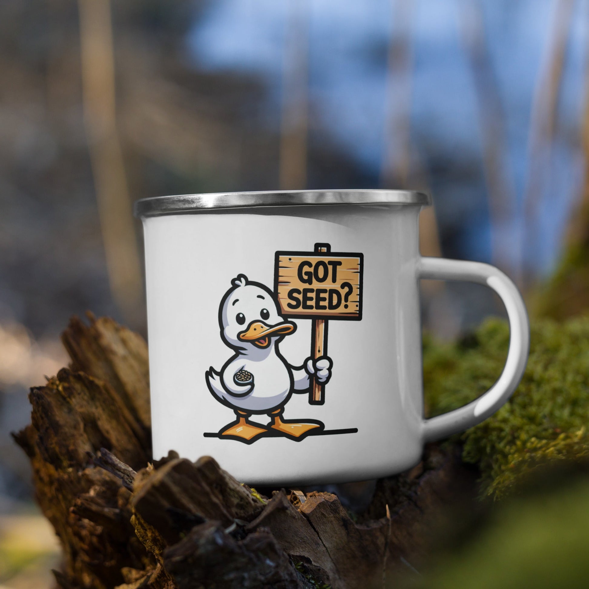 Got Seed? Enamel Mug - Mugs - Discovery Co.
