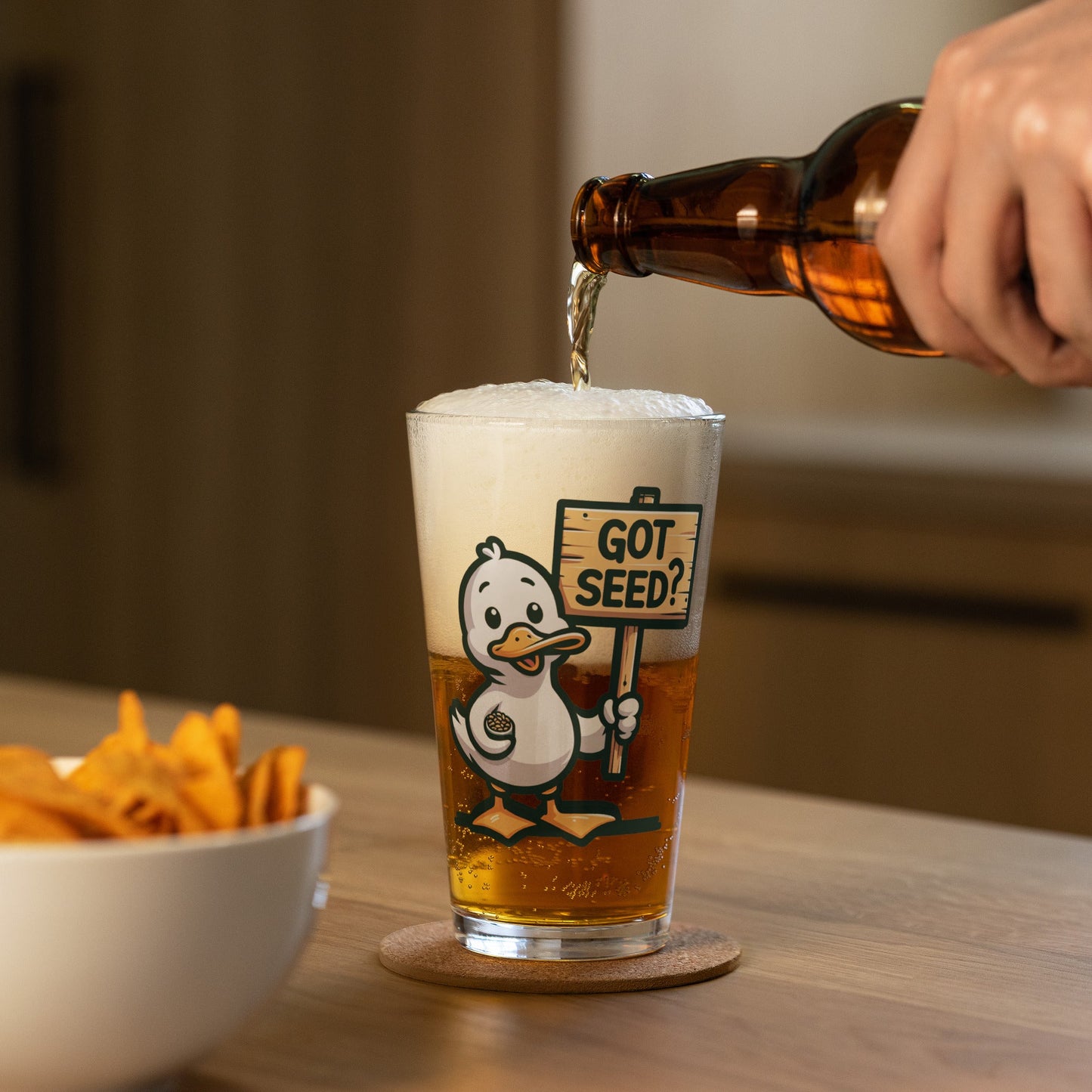 Got Seed? Pint Glass - Beer Glass - Discovery Co.