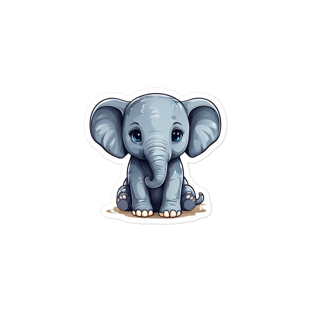 Gray Elephant Bubble - free Stickers - Stickers - Discovery Co.