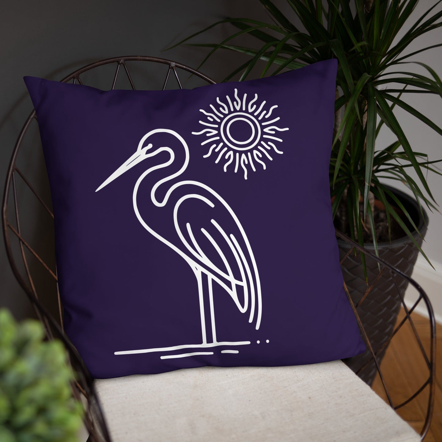Great Blue Heron Basic Pillow - Pillows - Discovery Co.