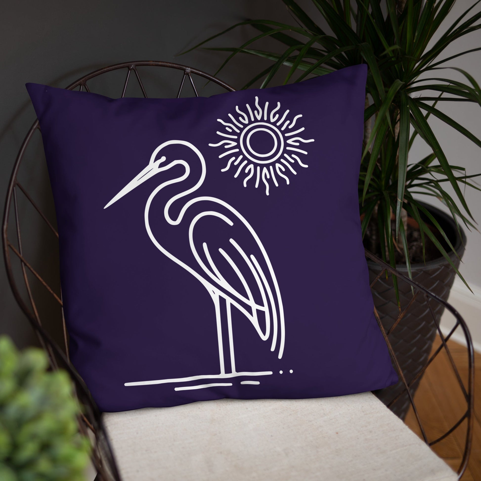 Great Blue Heron Basic Pillow - Pillows - Discovery Co.