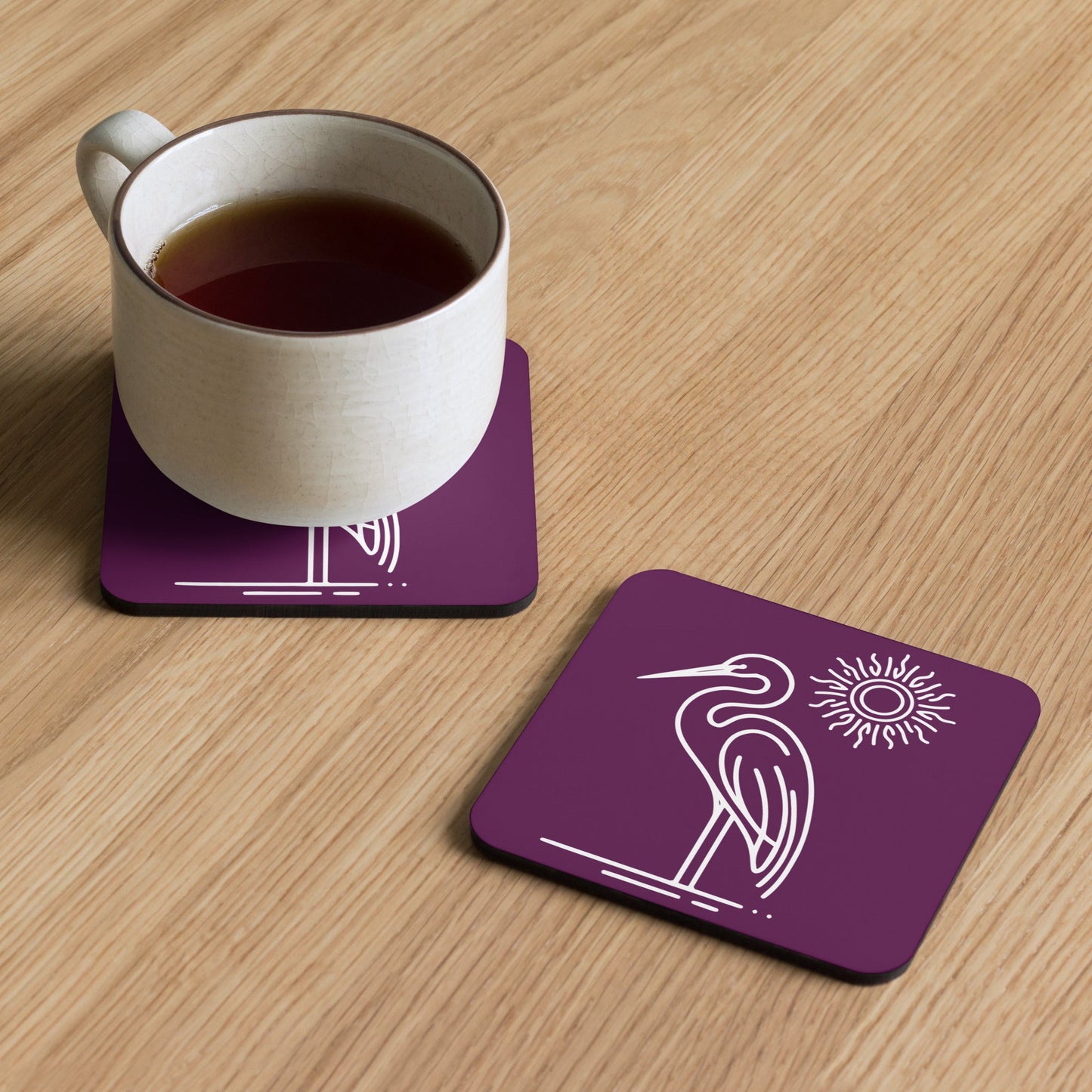 Great Blue Heron Cork - Back Coaster - Coasters - Discovery Co.