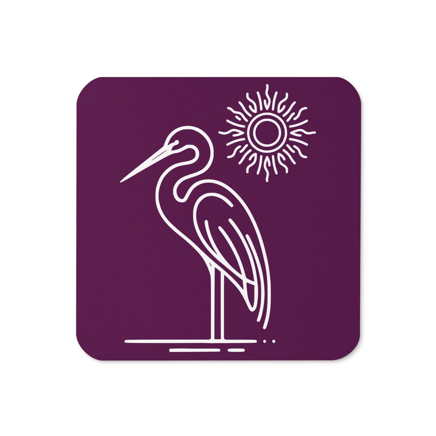 Great Blue Heron Cork - Back Coaster - Coasters - Discovery Co.