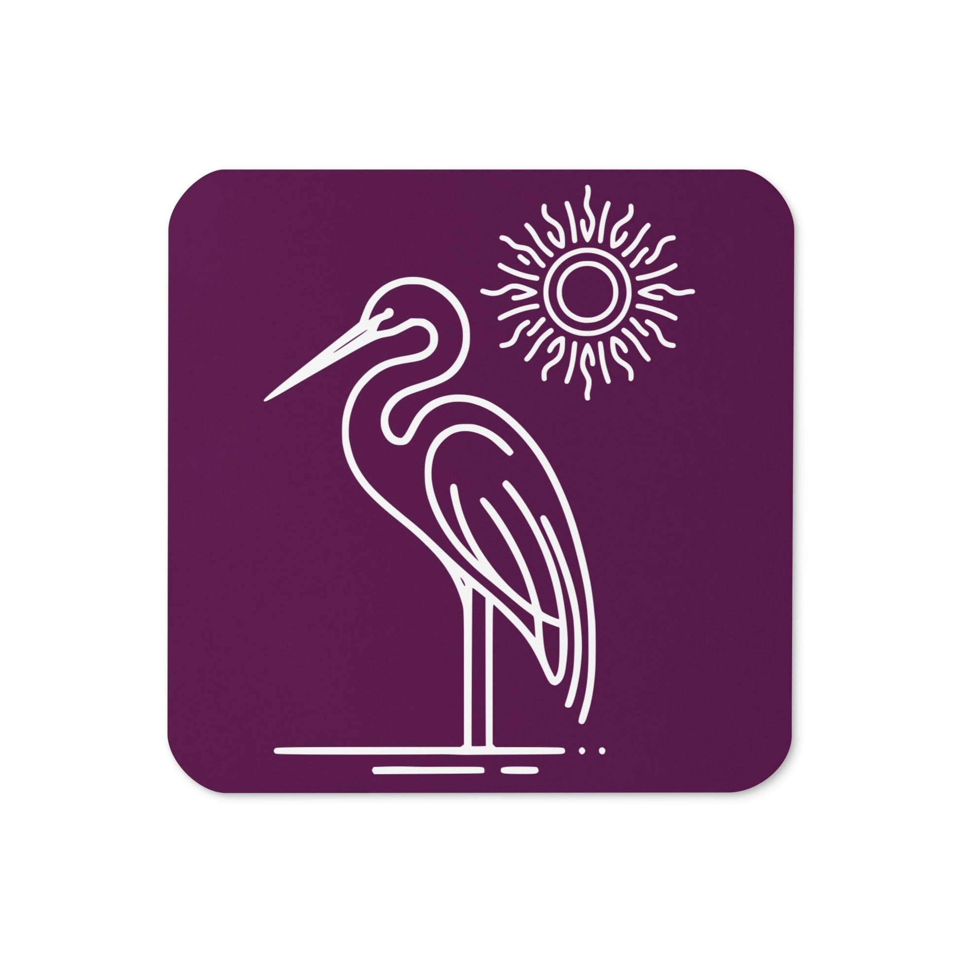 Great Blue Heron Cork - Back Coaster - Coasters - Discovery Co.