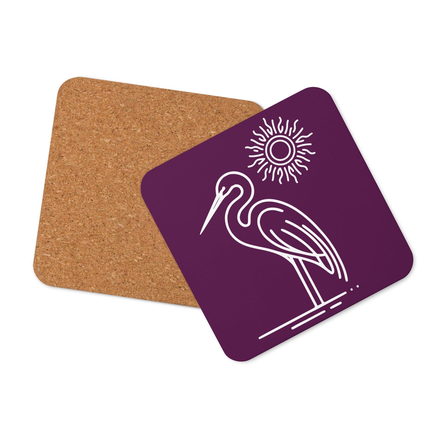 Great Blue Heron Cork - Back Coaster - Coasters - Discovery Co.